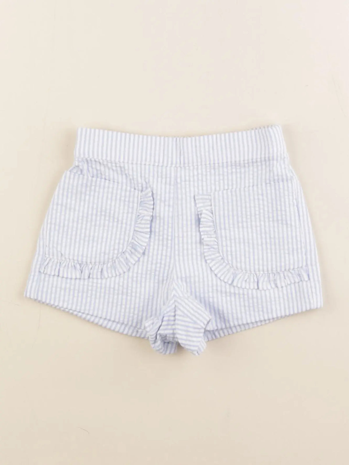 Jacadi - short blanc, bleu - 6 mois