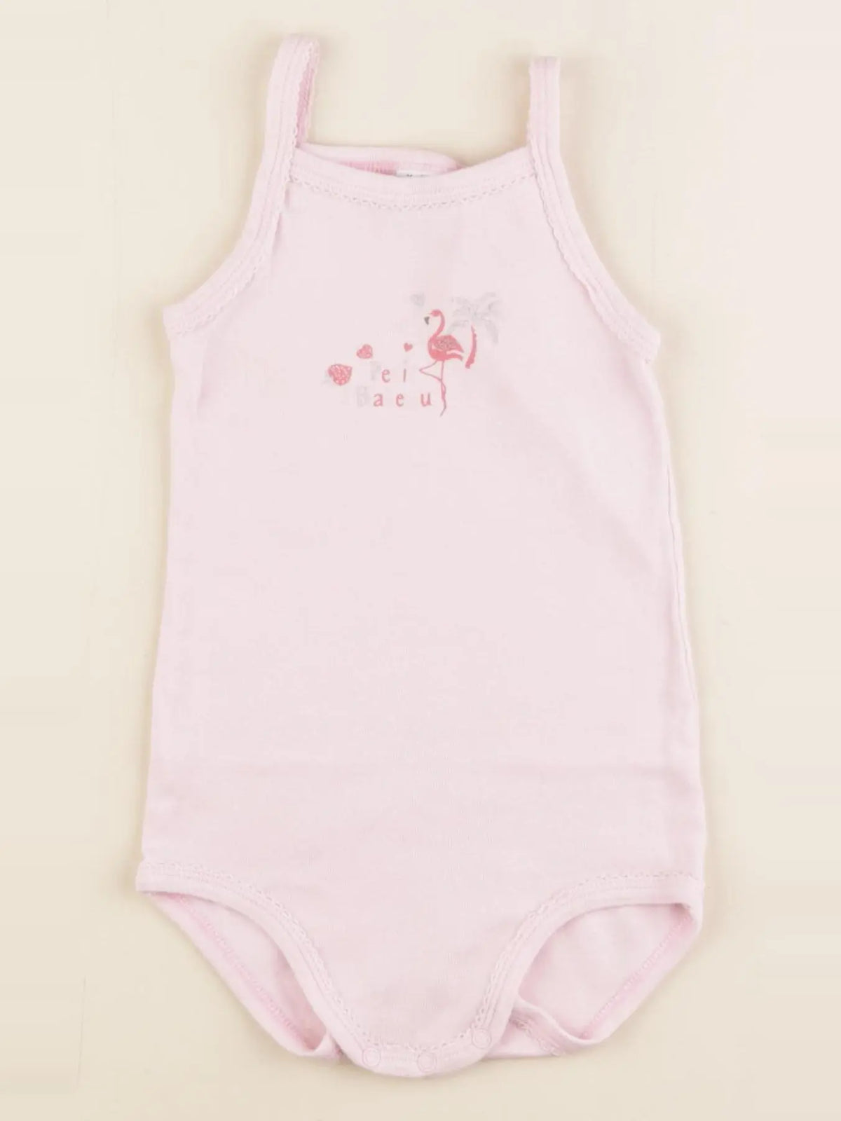 Petit Bateau - body rose - 36 mois