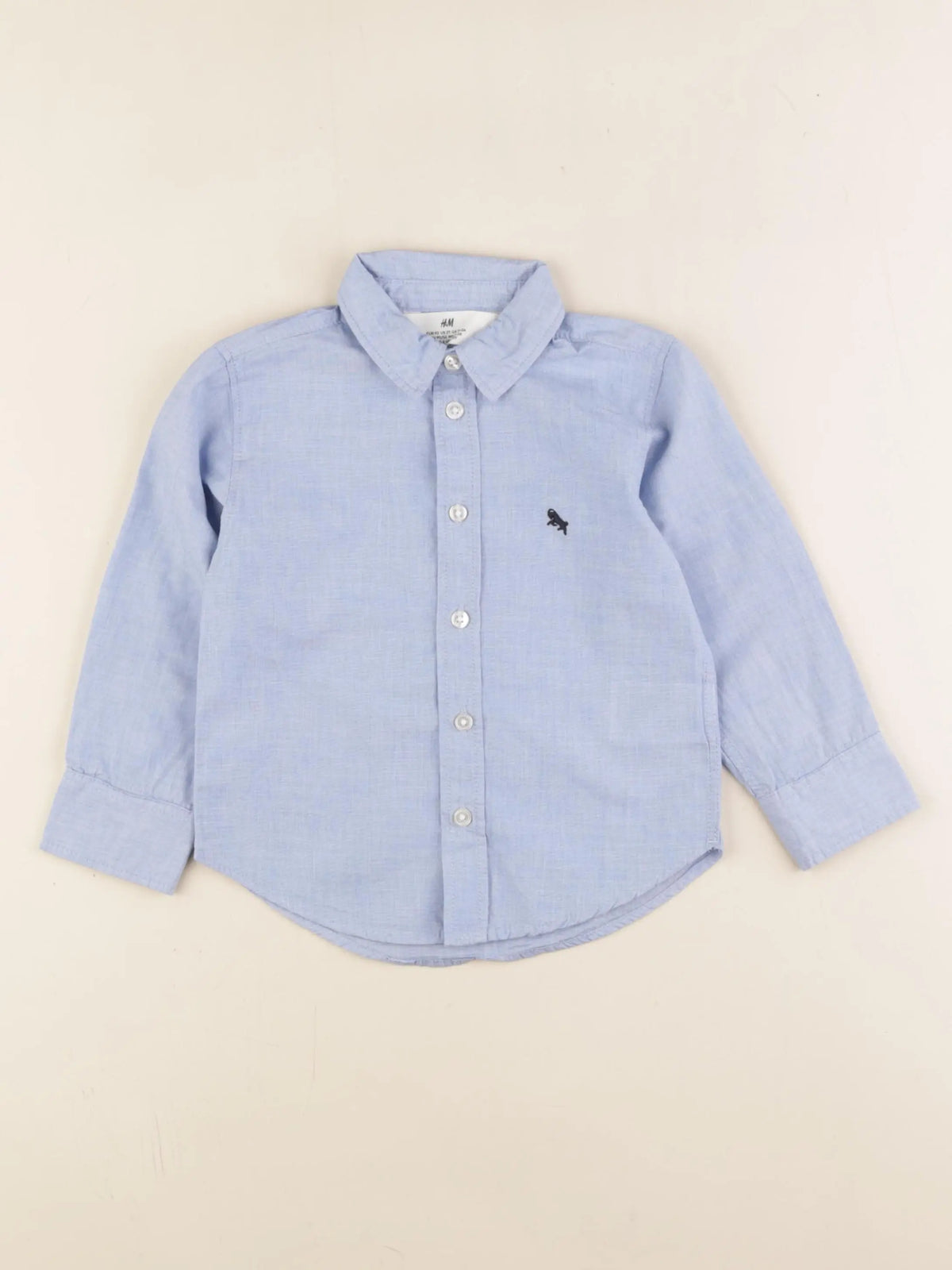 H&M - chemise bleu - 18/24 mois