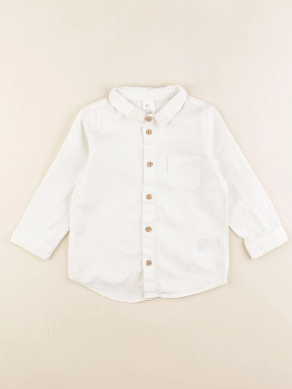 H&M - chemise blanc - 12/18 mois