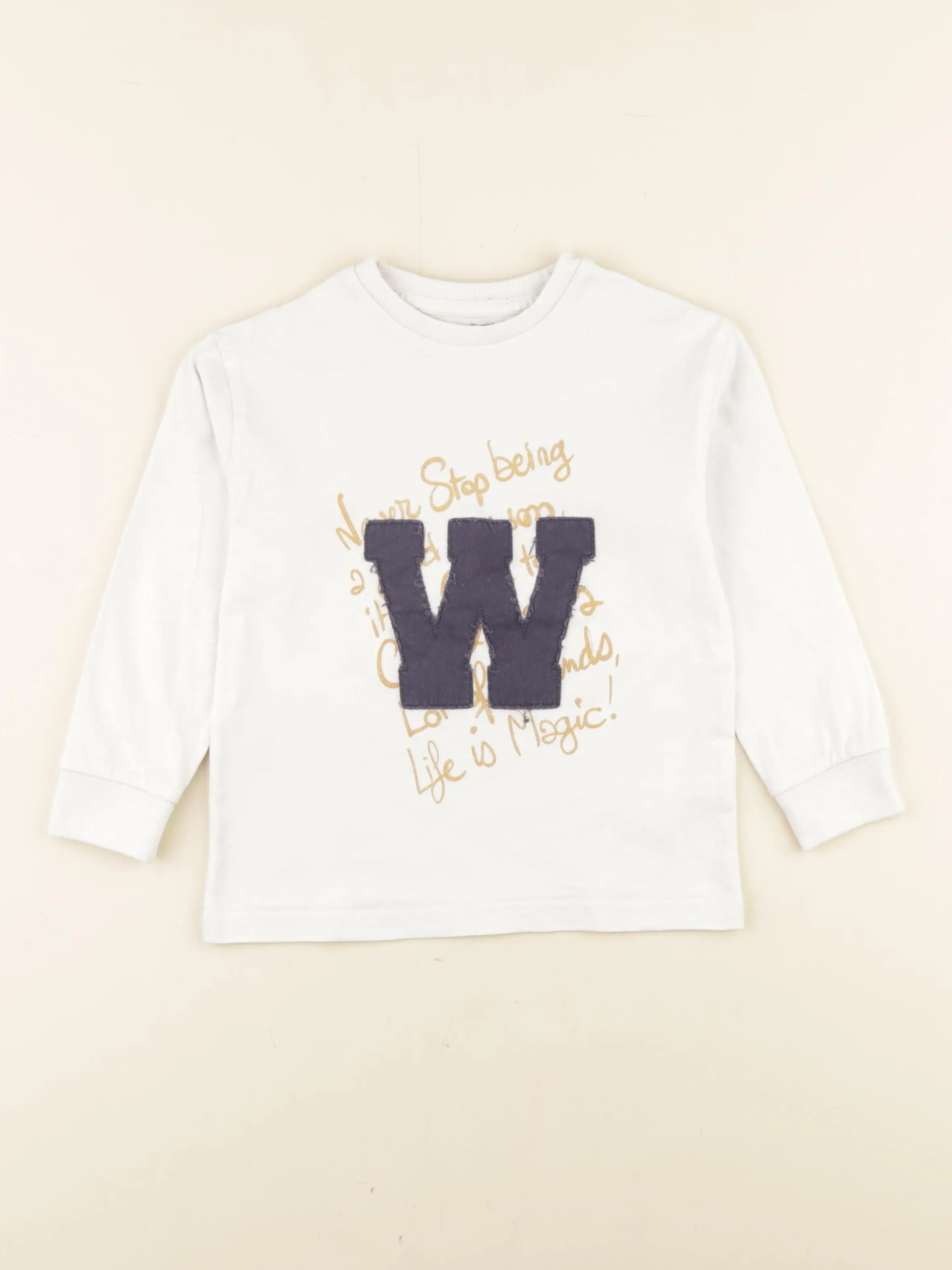 Vertbaudet - tee-shirt blanc - 5 ans