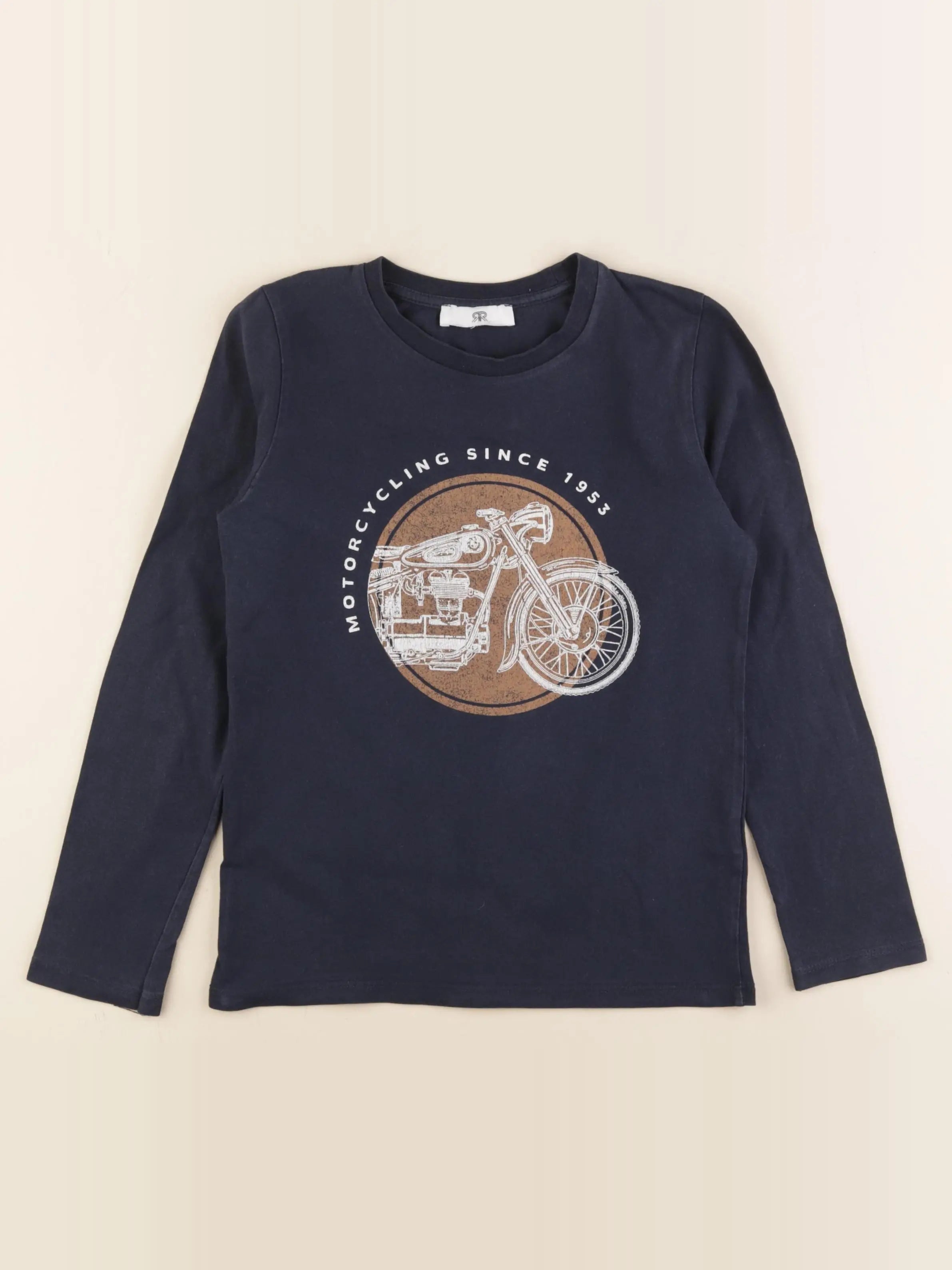 La Redoute - tee-shirt bleu - 8 ans
