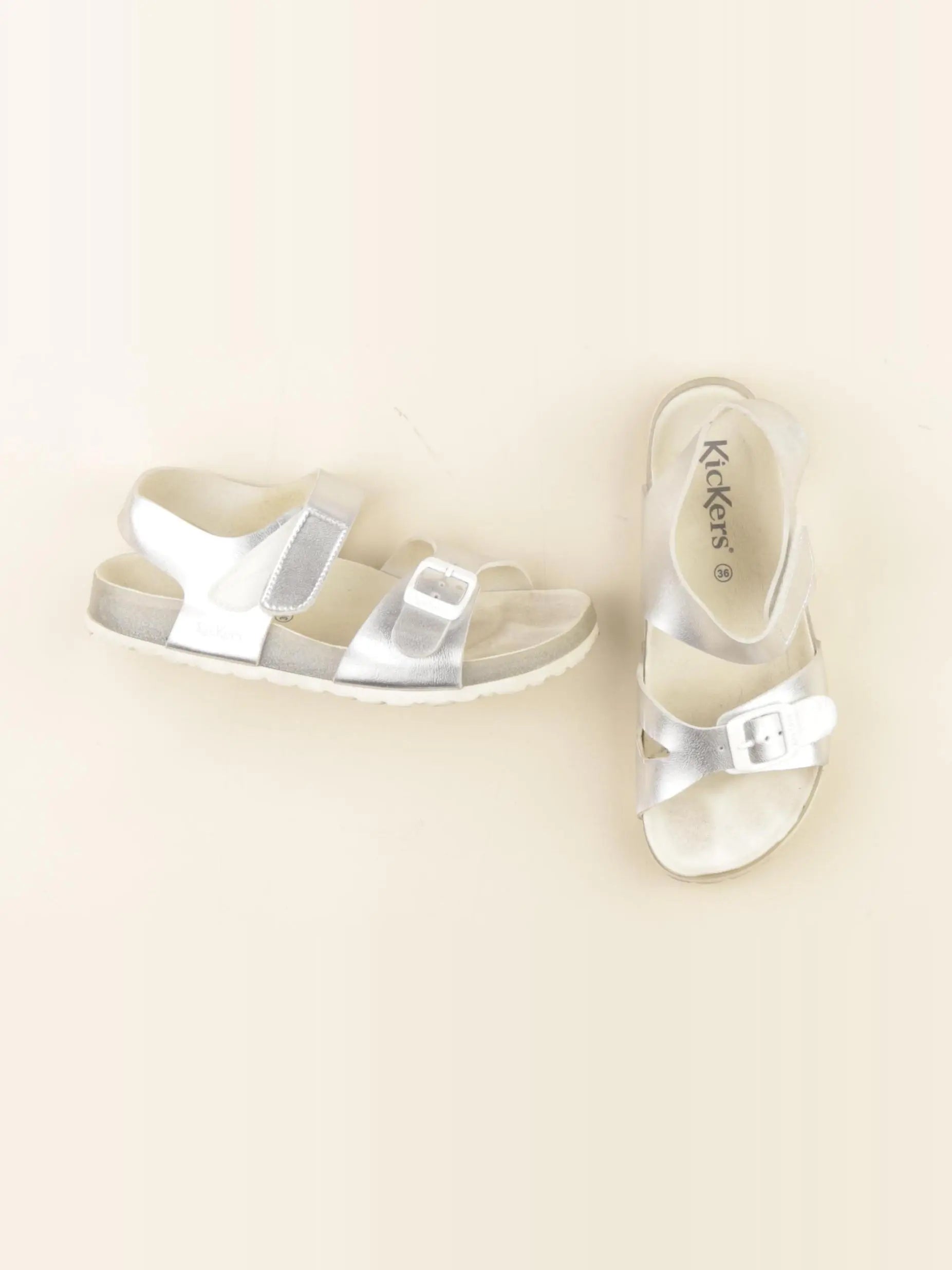 Kickers - sandales argent, gris - pointure 36