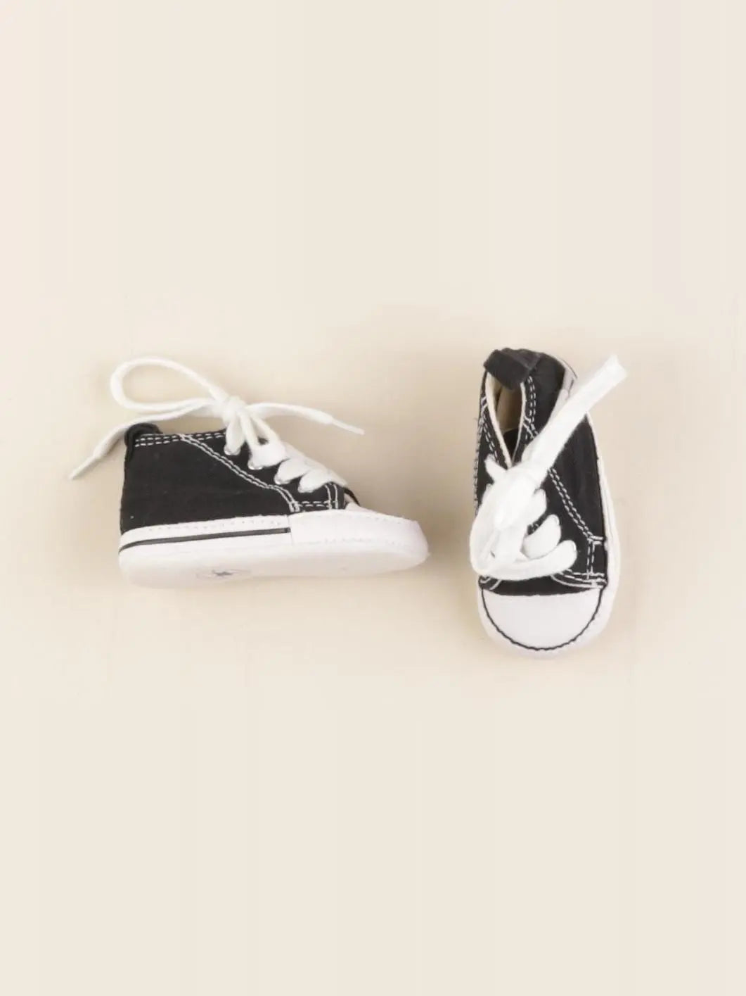 Converse - tennis à scratch/ lacets noir - pointure 17