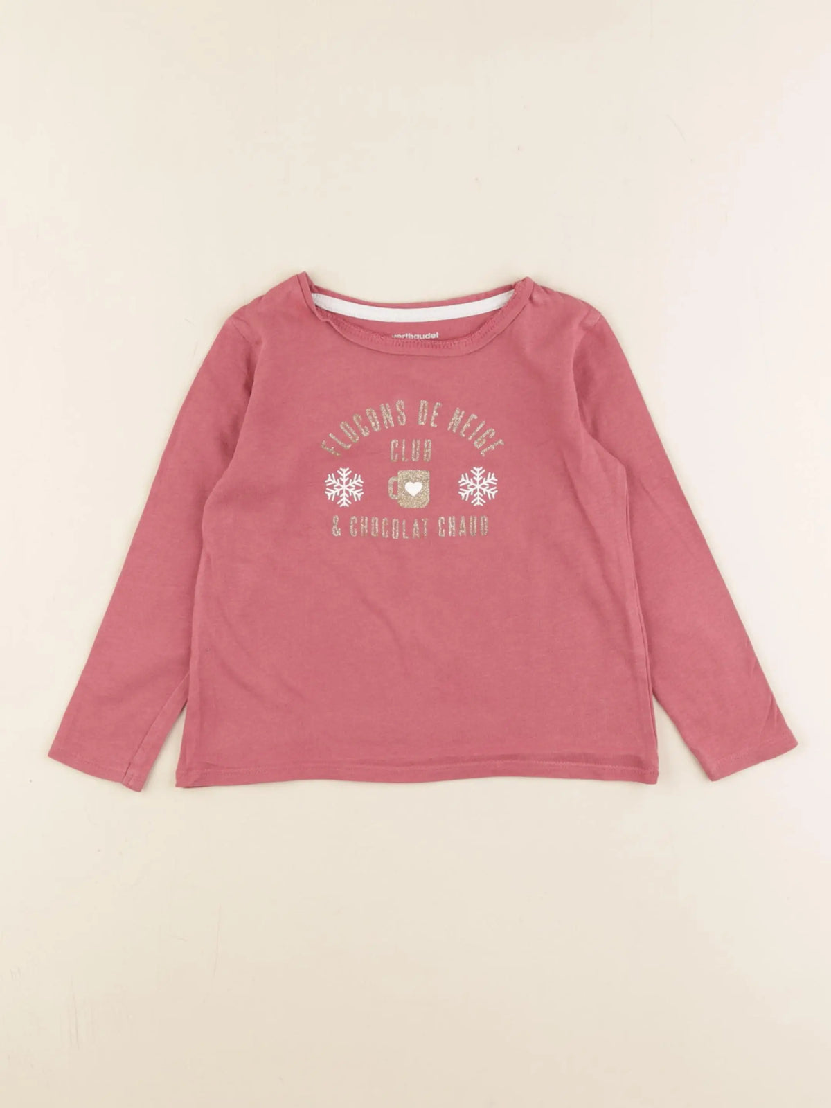 Vertbaudet - tee-shirt rose - 3 ans