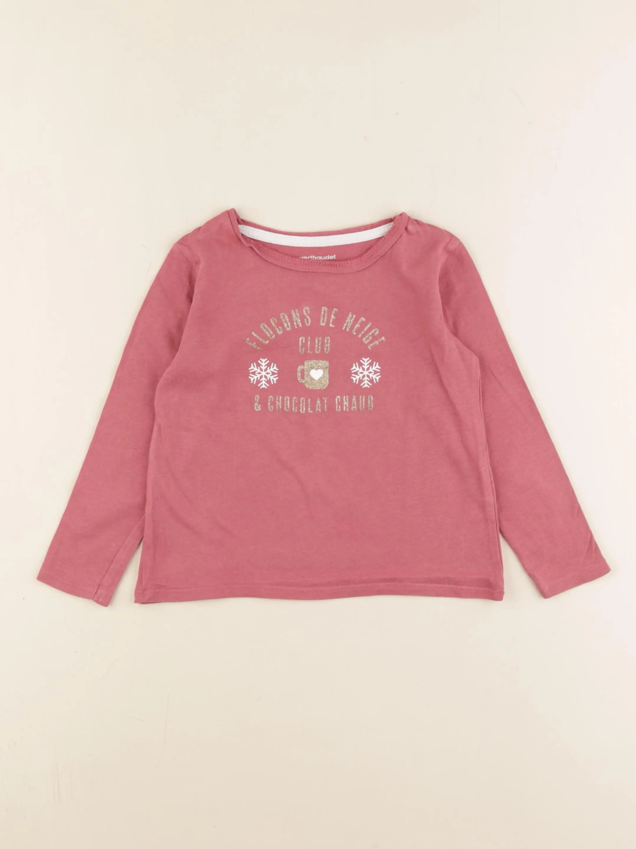 Vertbaudet - tee-shirt rose - 3 ans