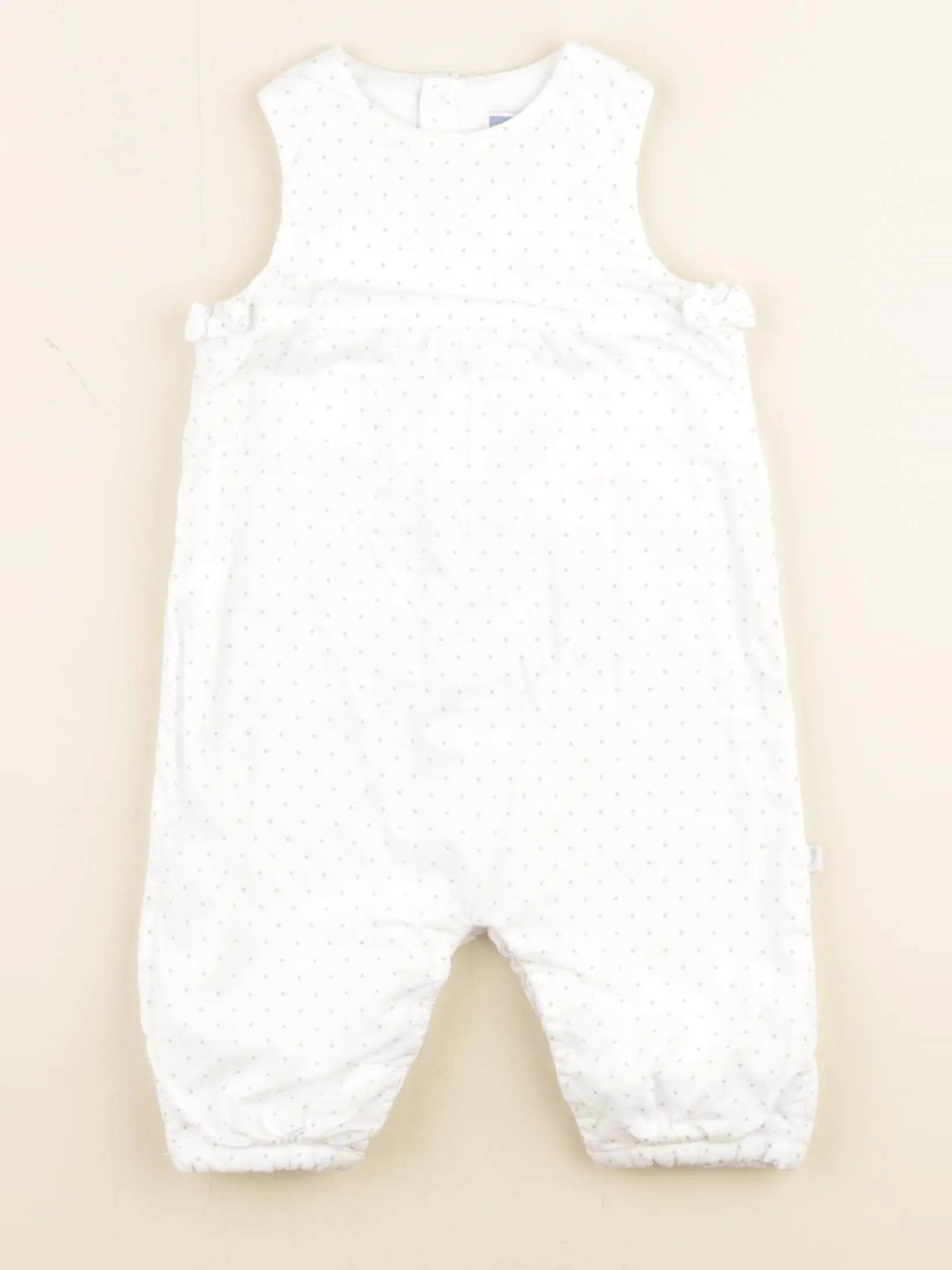 Jacadi - combinaison blanc, gris - 6 mois