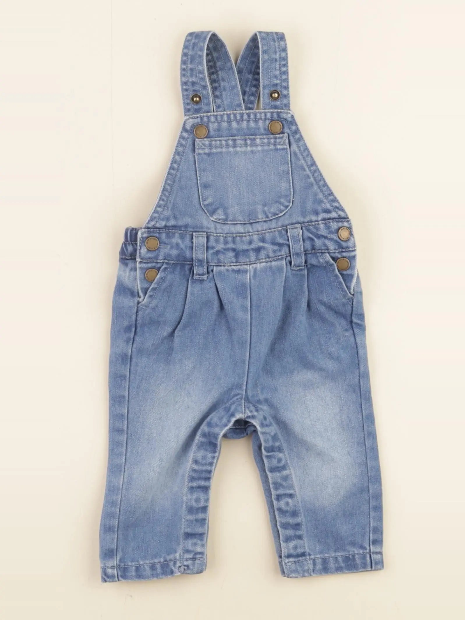 Vertbaudet - salopette bleu - 3 mois
