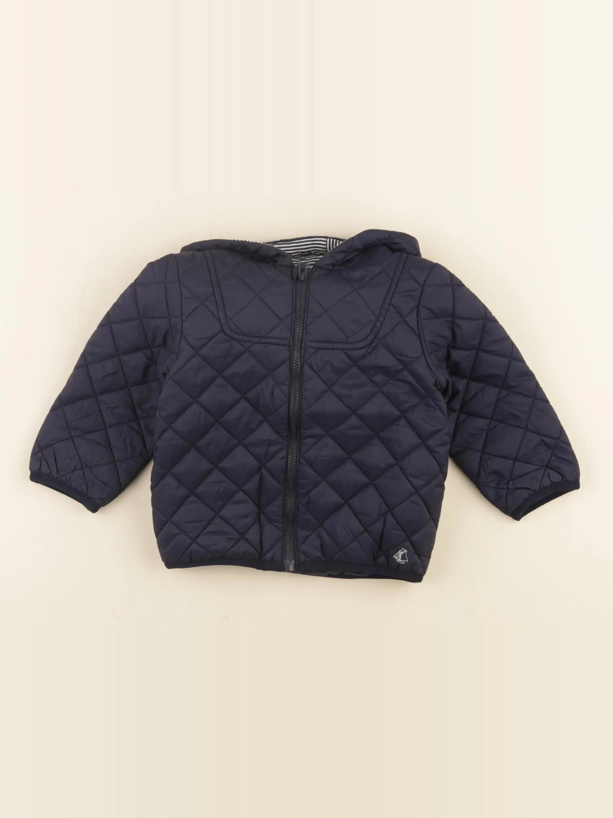 Petit Bateau - doudoune bleu - 18 mois
