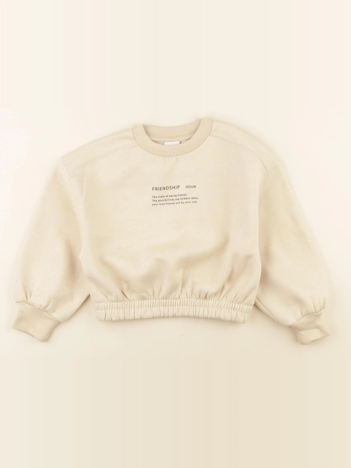 Zara - sweat beige - 6 ans