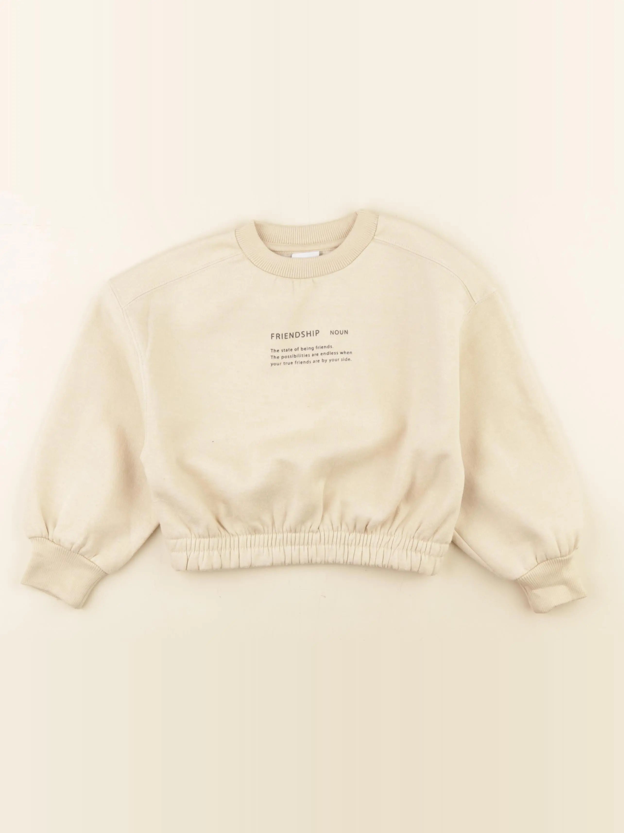 Zara - sweat beige - 6 ans