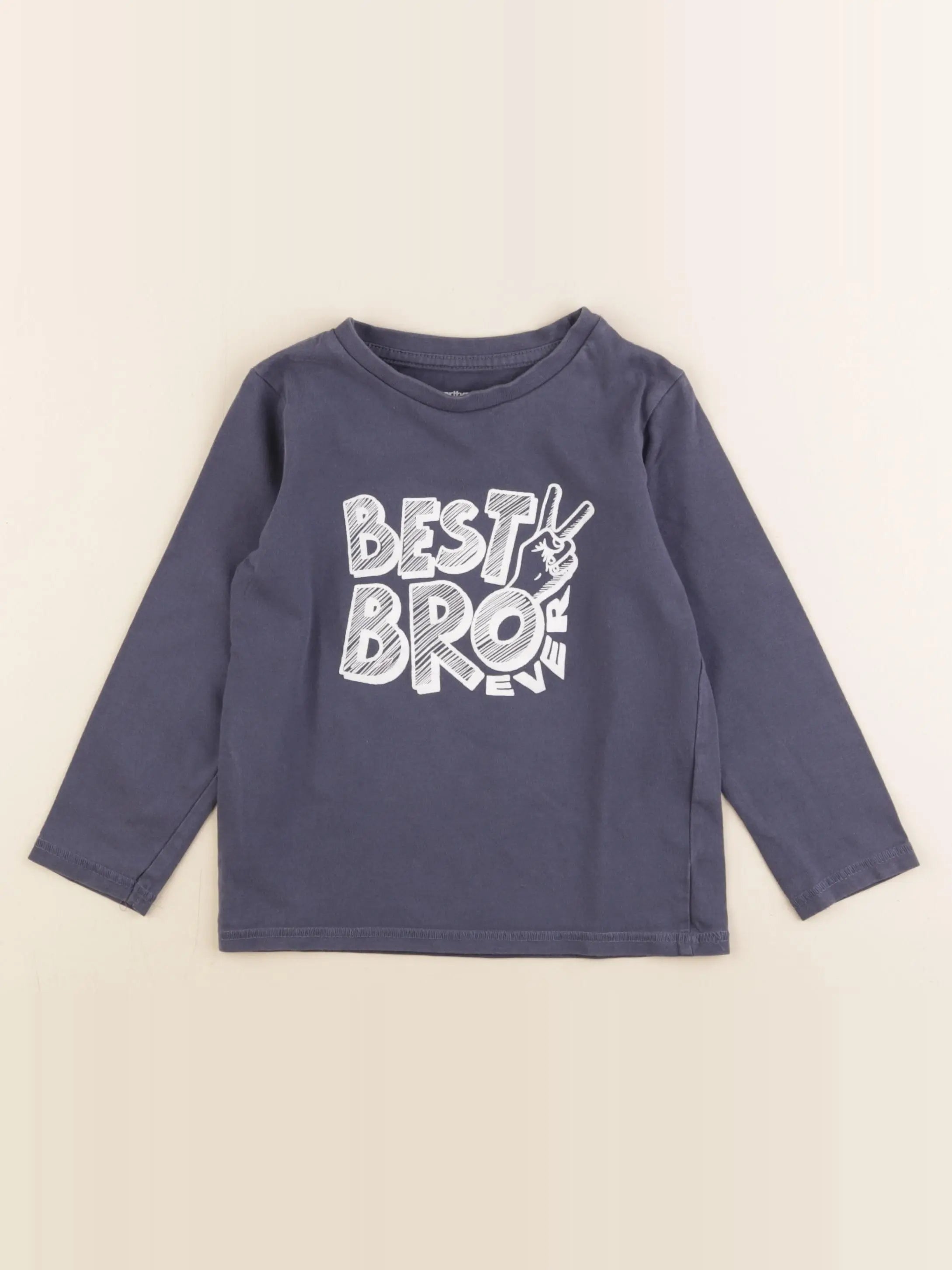Vertbaudet - tee-shirt bleu - 4 ans