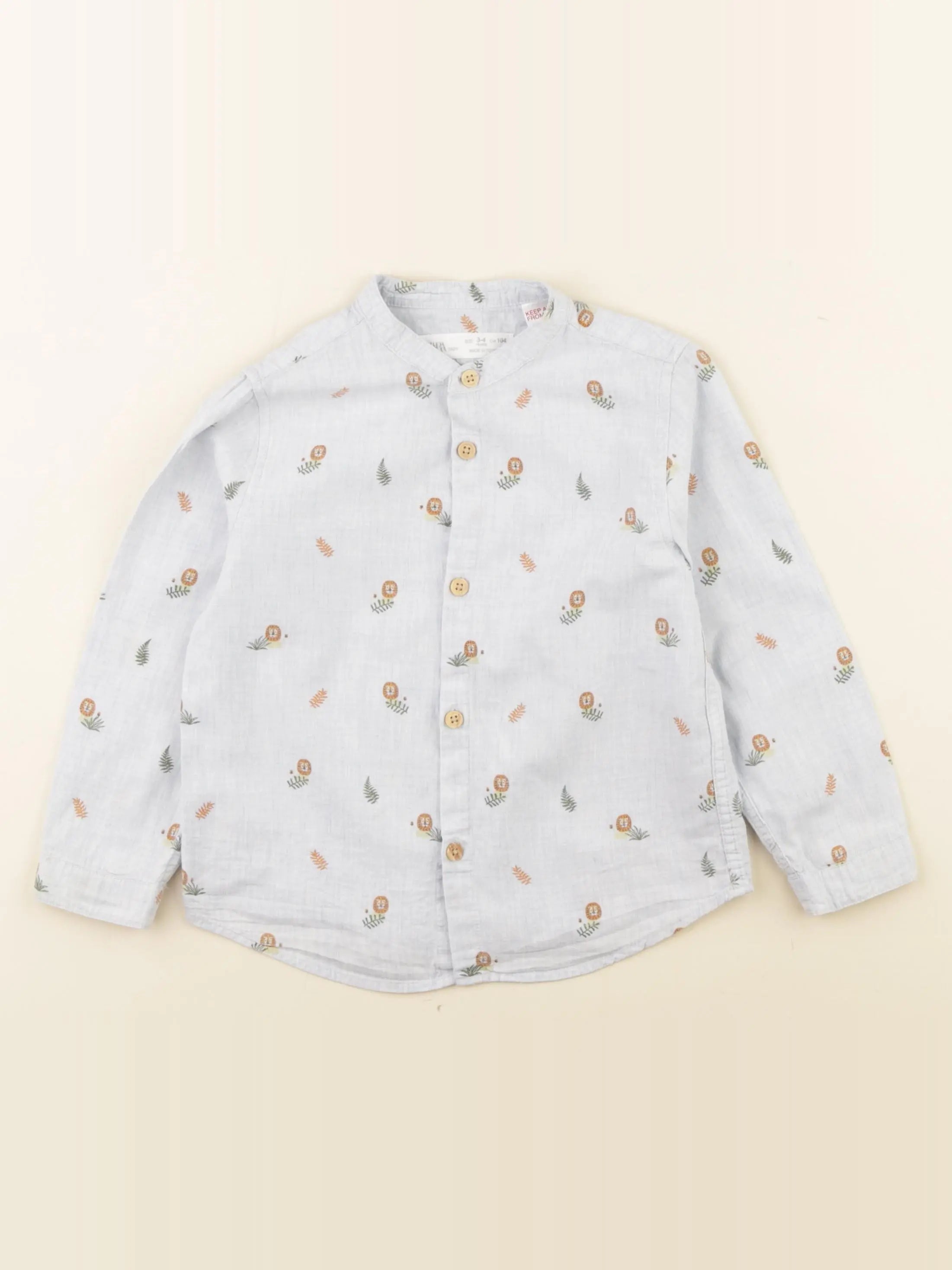 Zara - chemise bleu - 3/4 ans