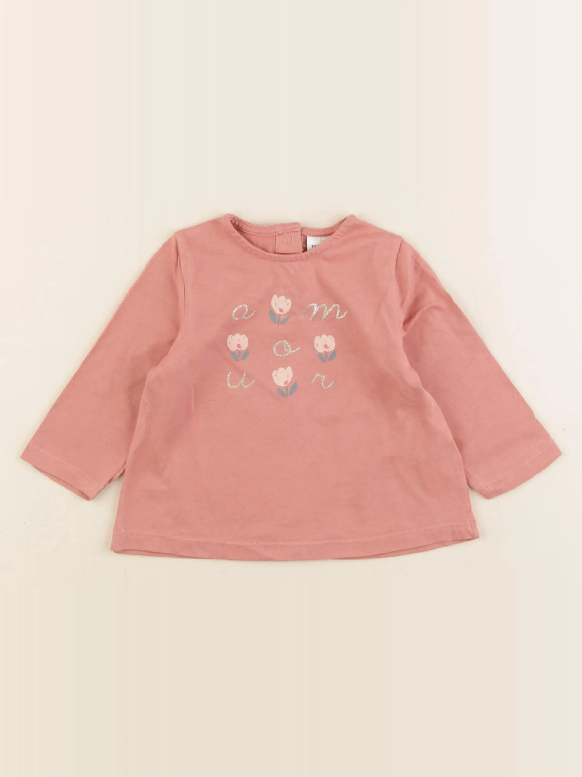 Tape à l'oeil - tee-shirt orange - 6 mois