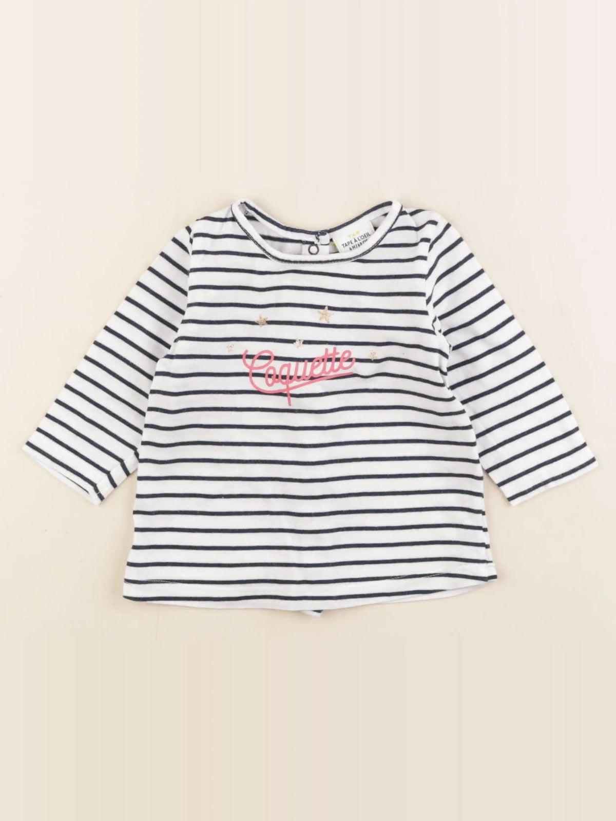 Tape à l'oeil - tee-shirt blanc - 6 mois