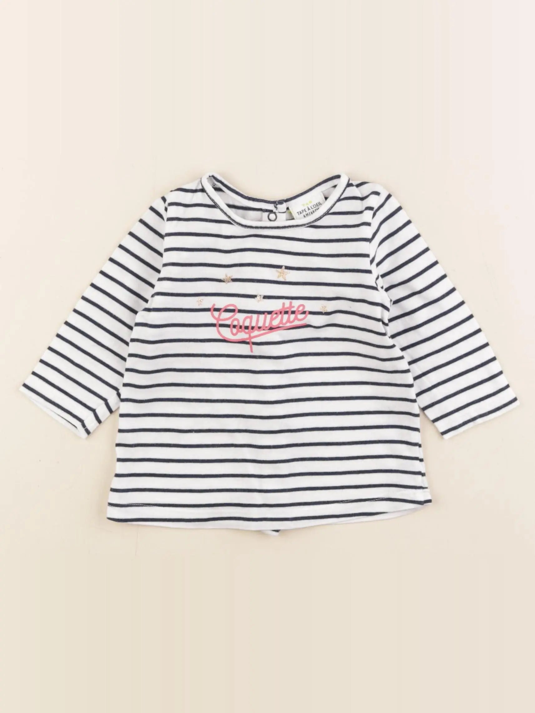 Tape à l'oeil - tee-shirt blanc - 6 mois