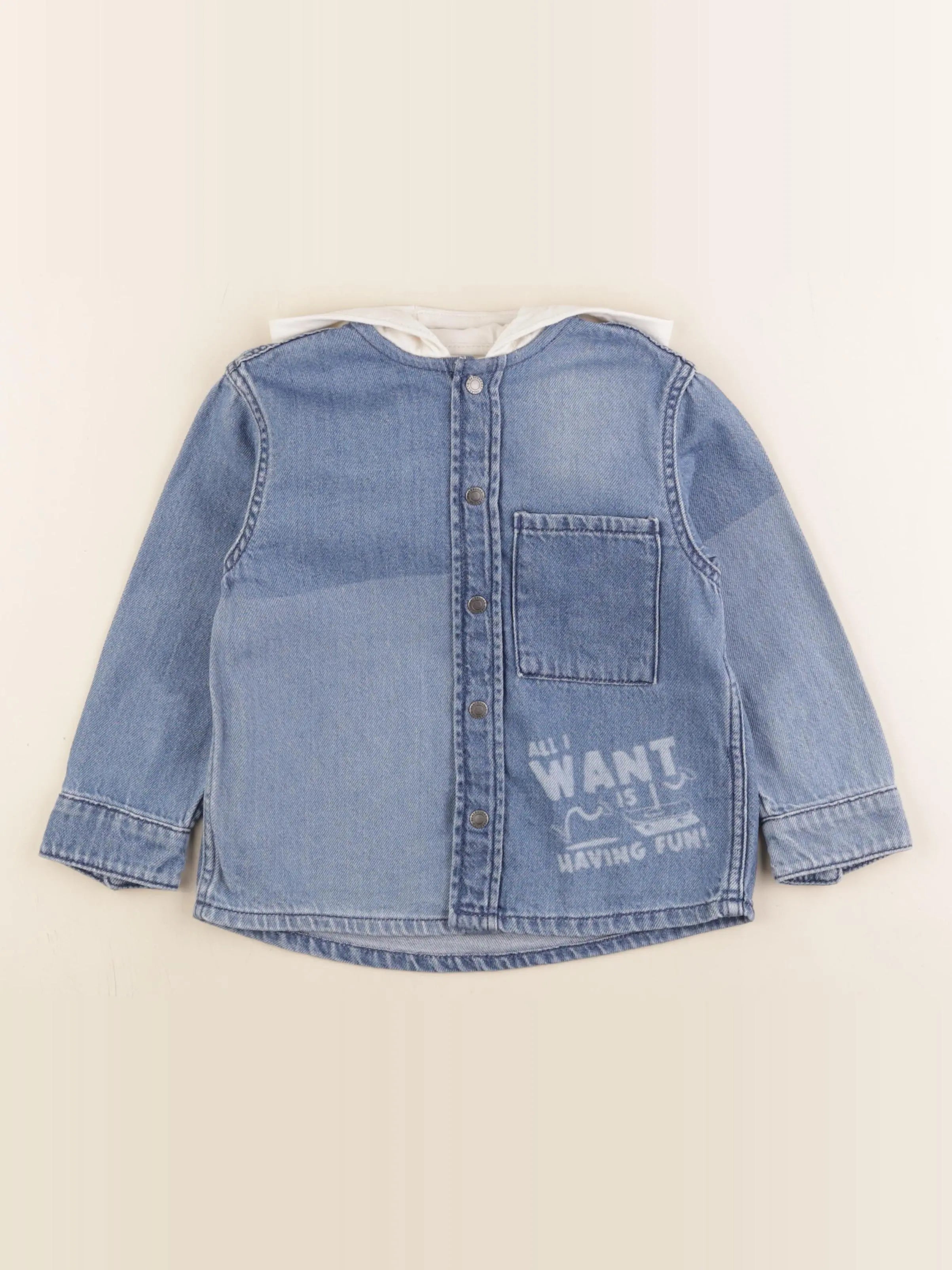 Vertbaudet - chemise bleu - 5 ans