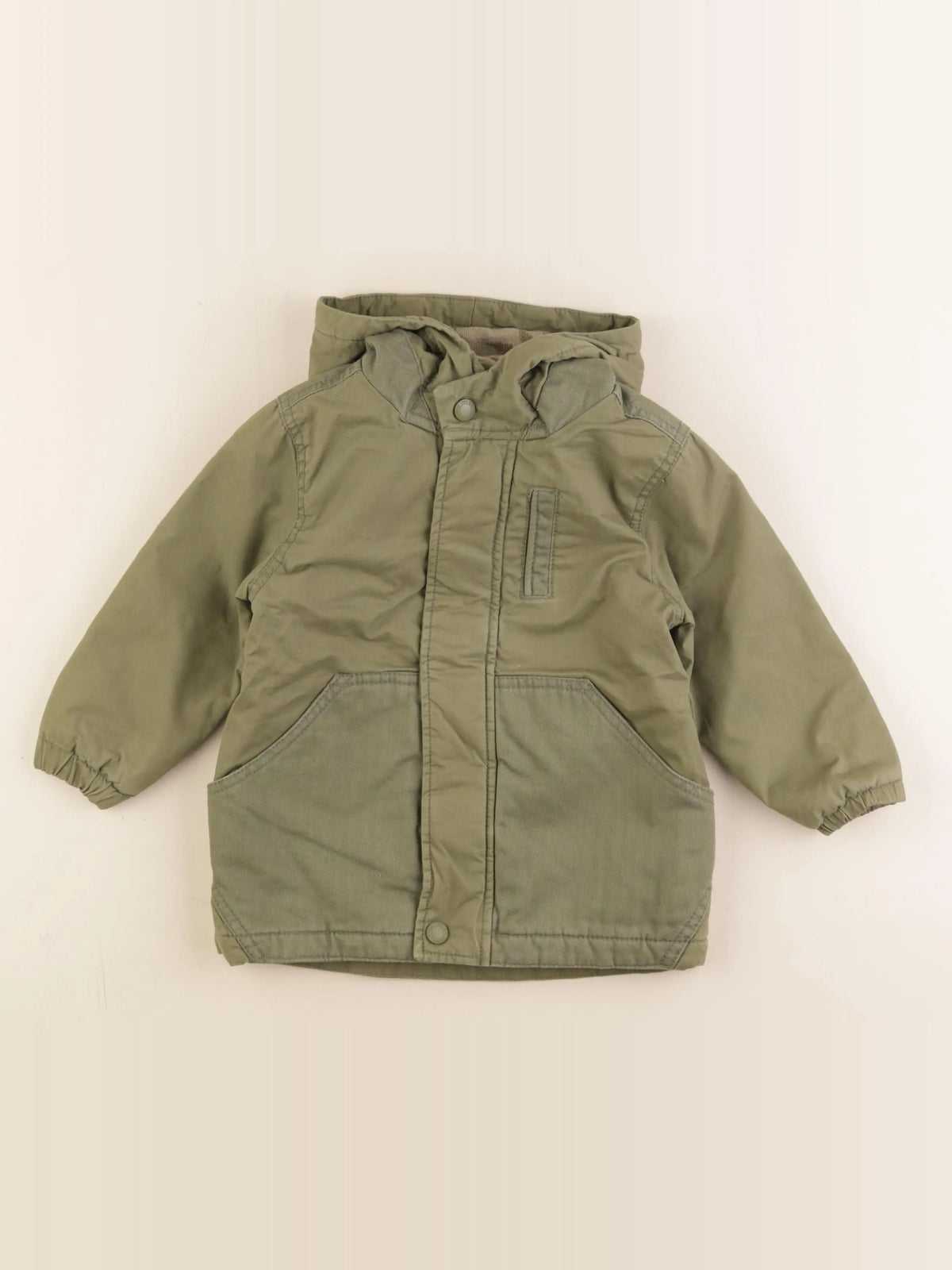 Zara - veste doublé vert - 18/24 mois