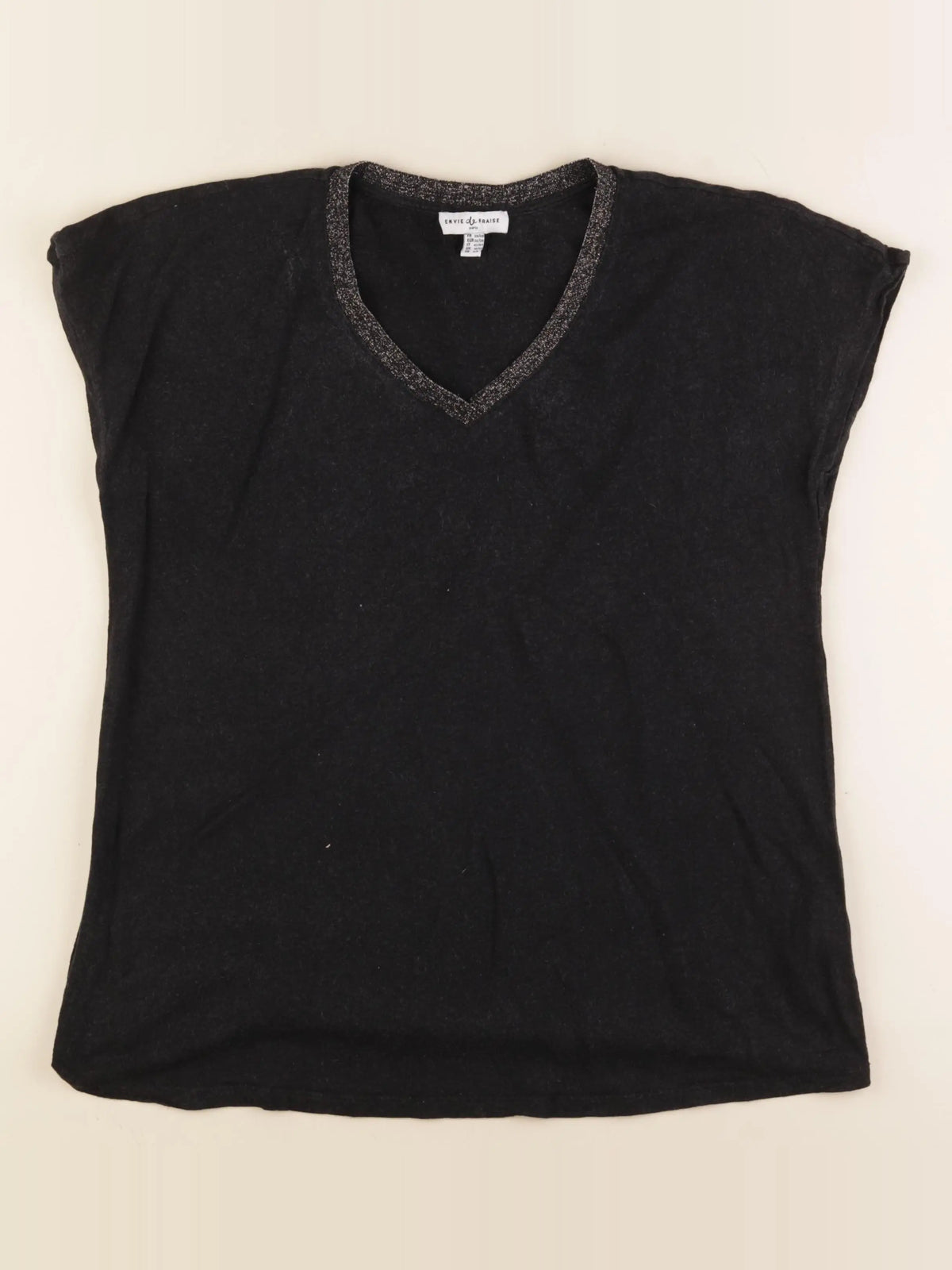 Envie de fraise - tee-shirt grossesse noir - 38 à 40