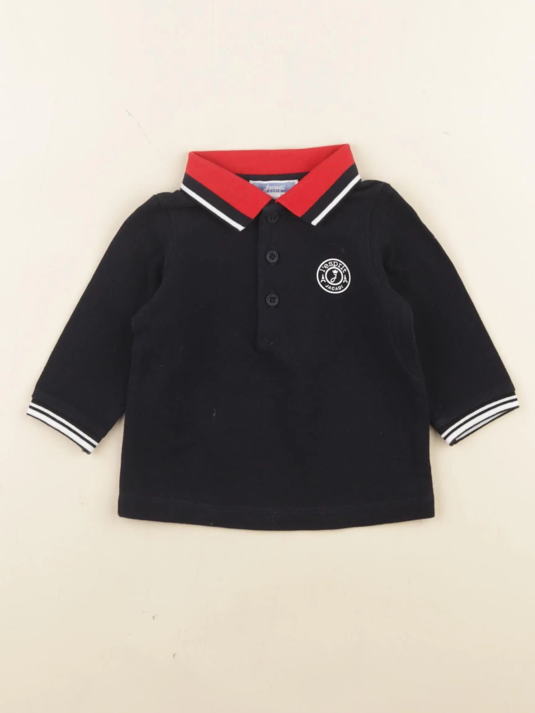 Jacadi - polo bleu - 6 mois