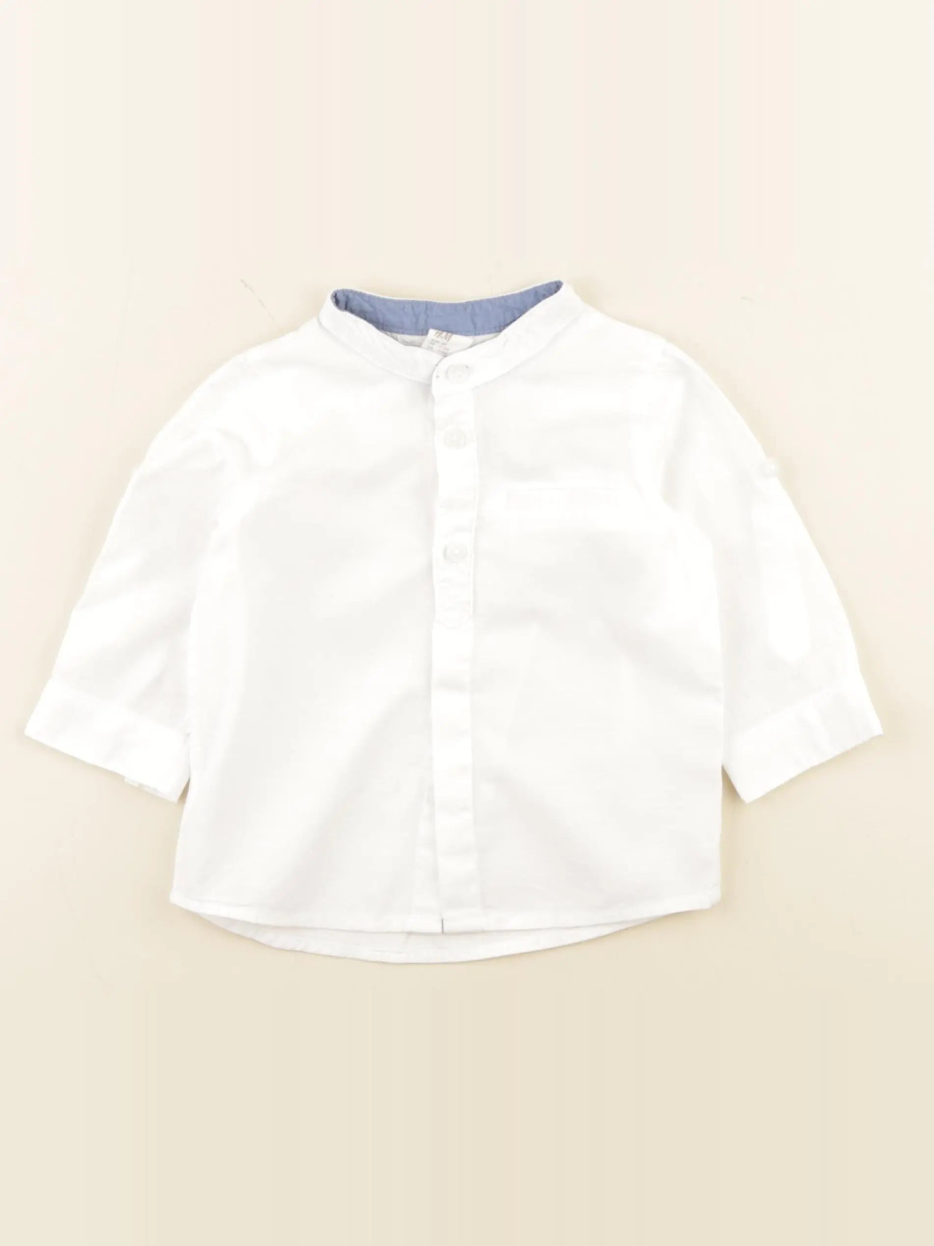 H&M - chemise blanc - 4/6 mois