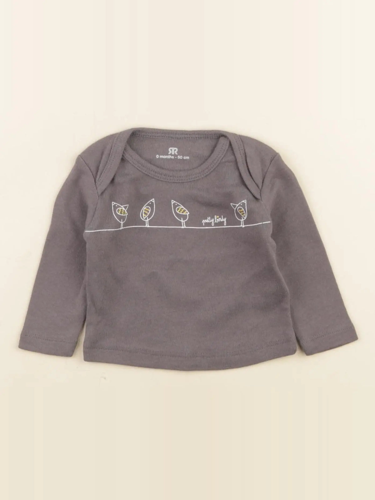 La Redoute - tee-shirt taupe - 0 mois