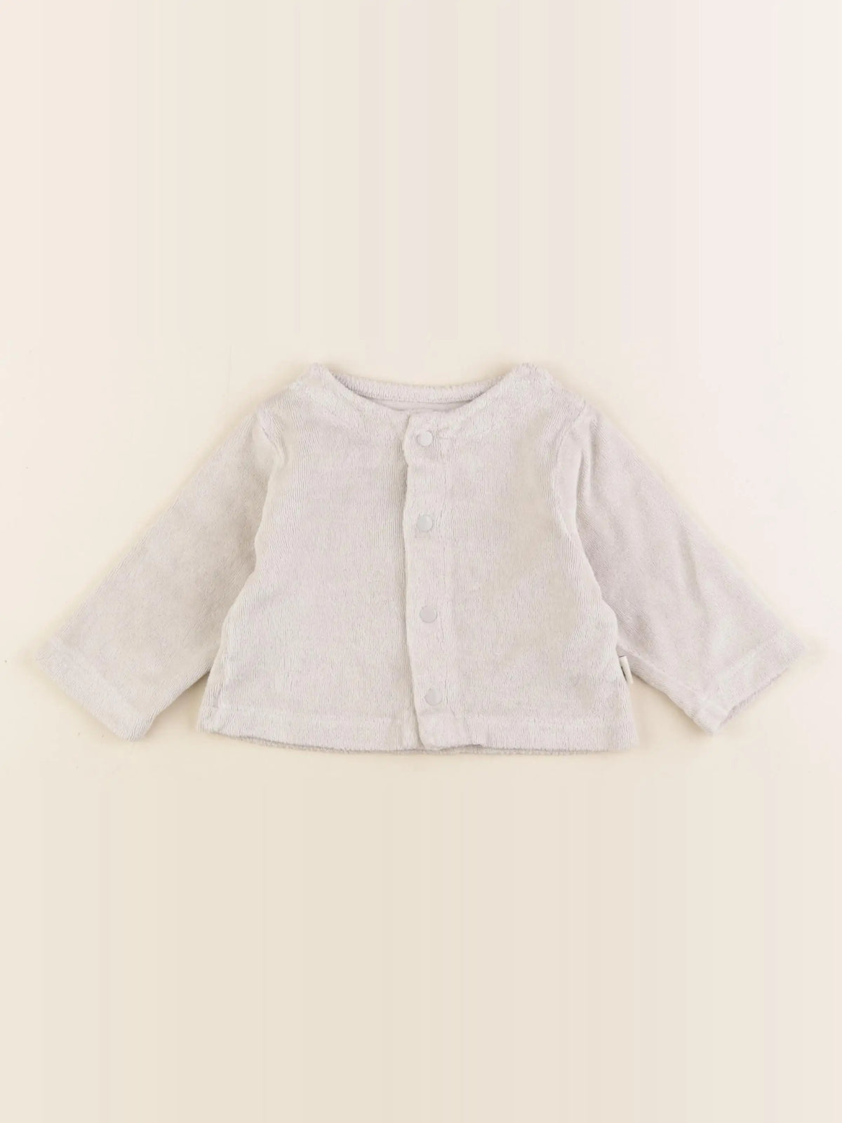 Poudre Organic - gilet gris - 6 mois