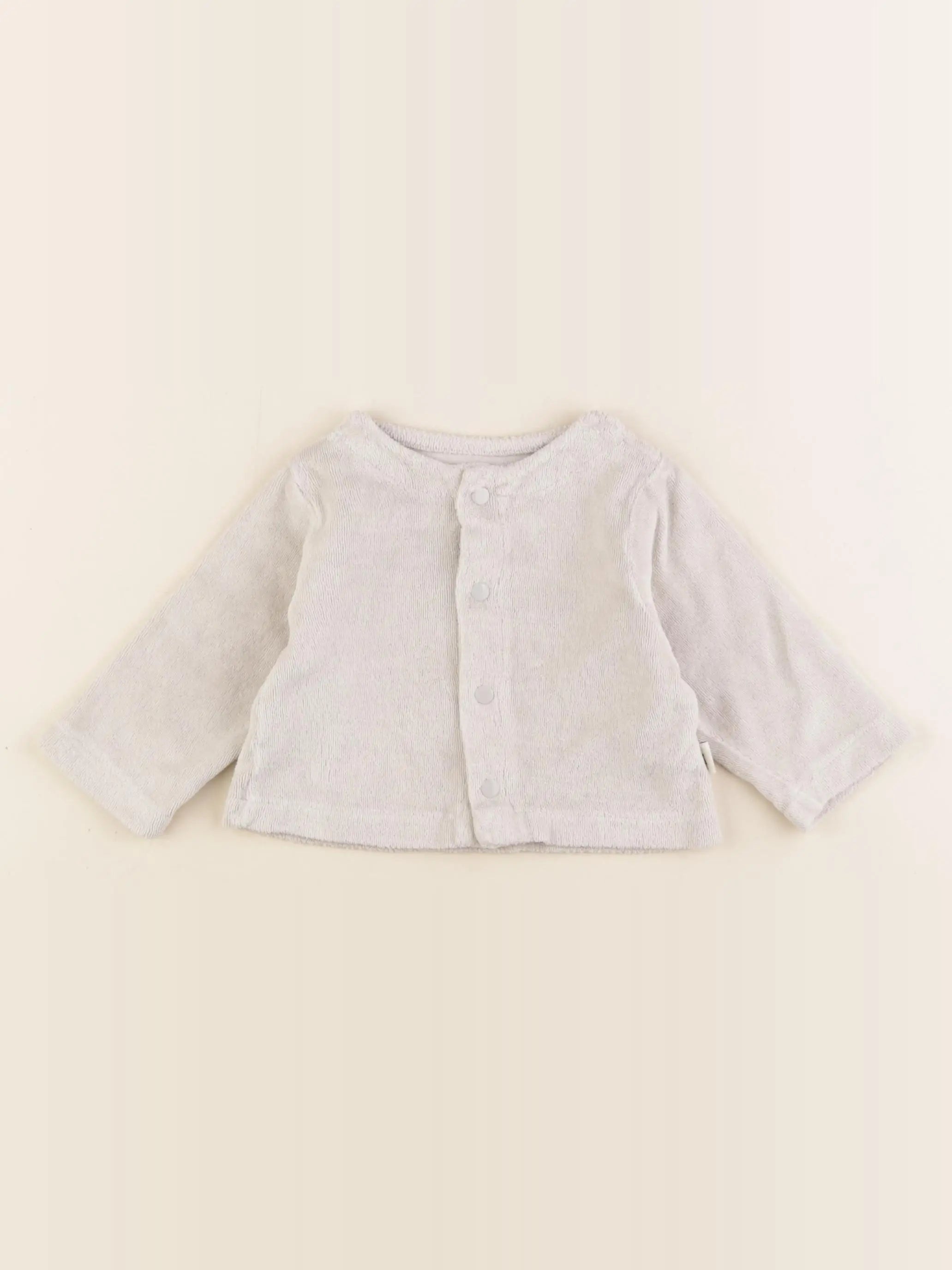 Poudre Organic - gilet gris - 6 mois