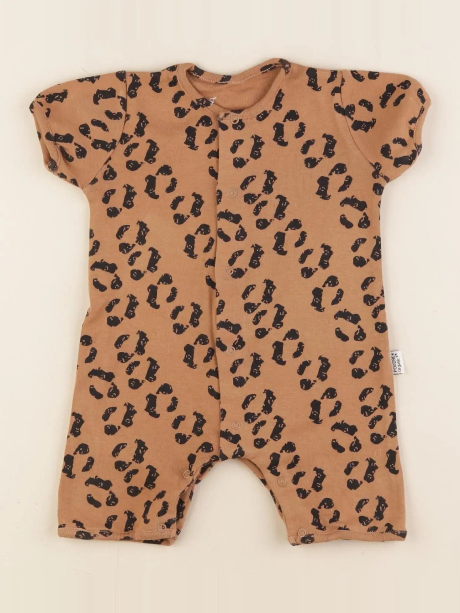 Poudre Organic - pyjama coton marron - 24 mois