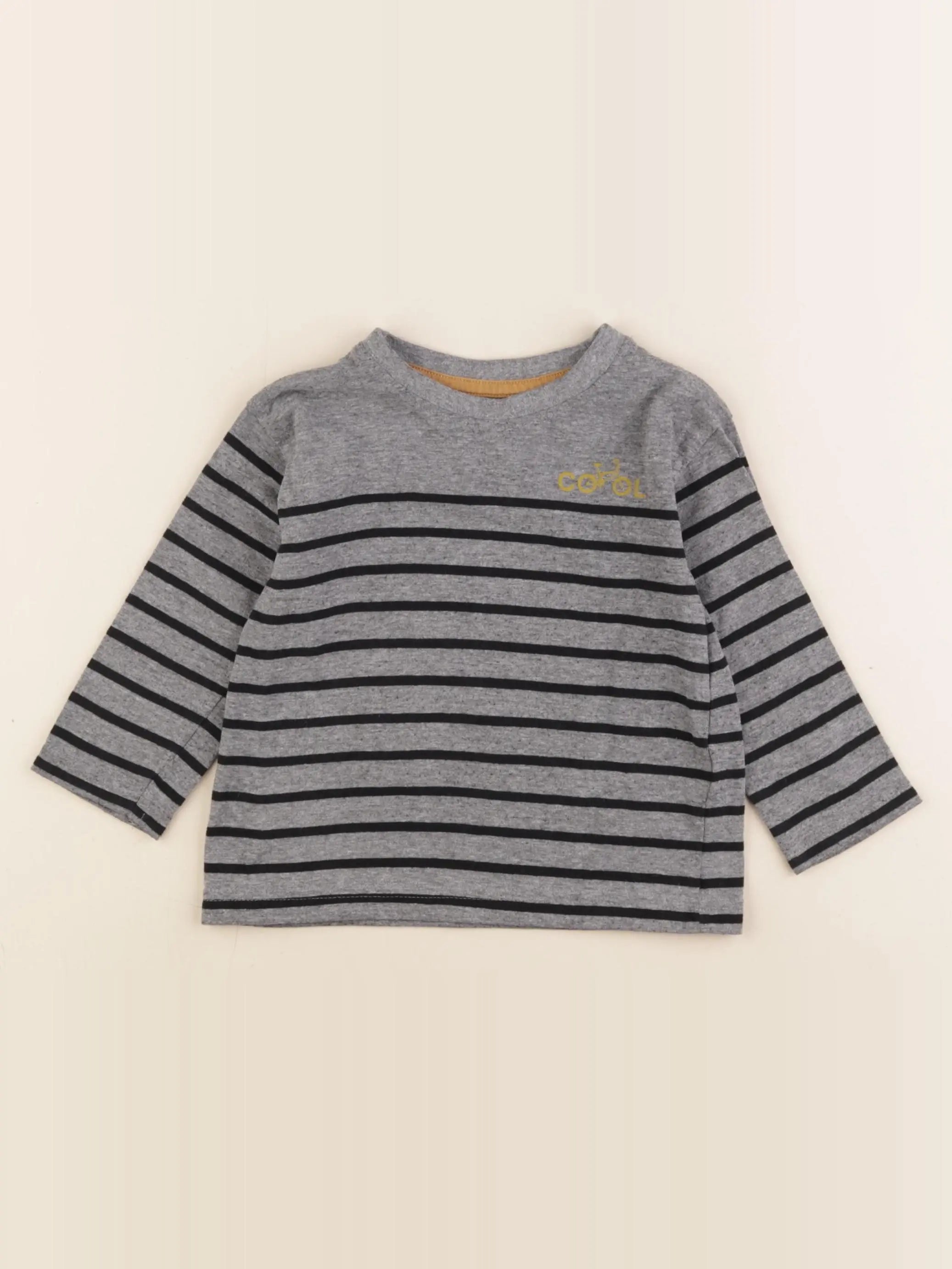 Vertbaudet - tee-shirt gris - 2 ans