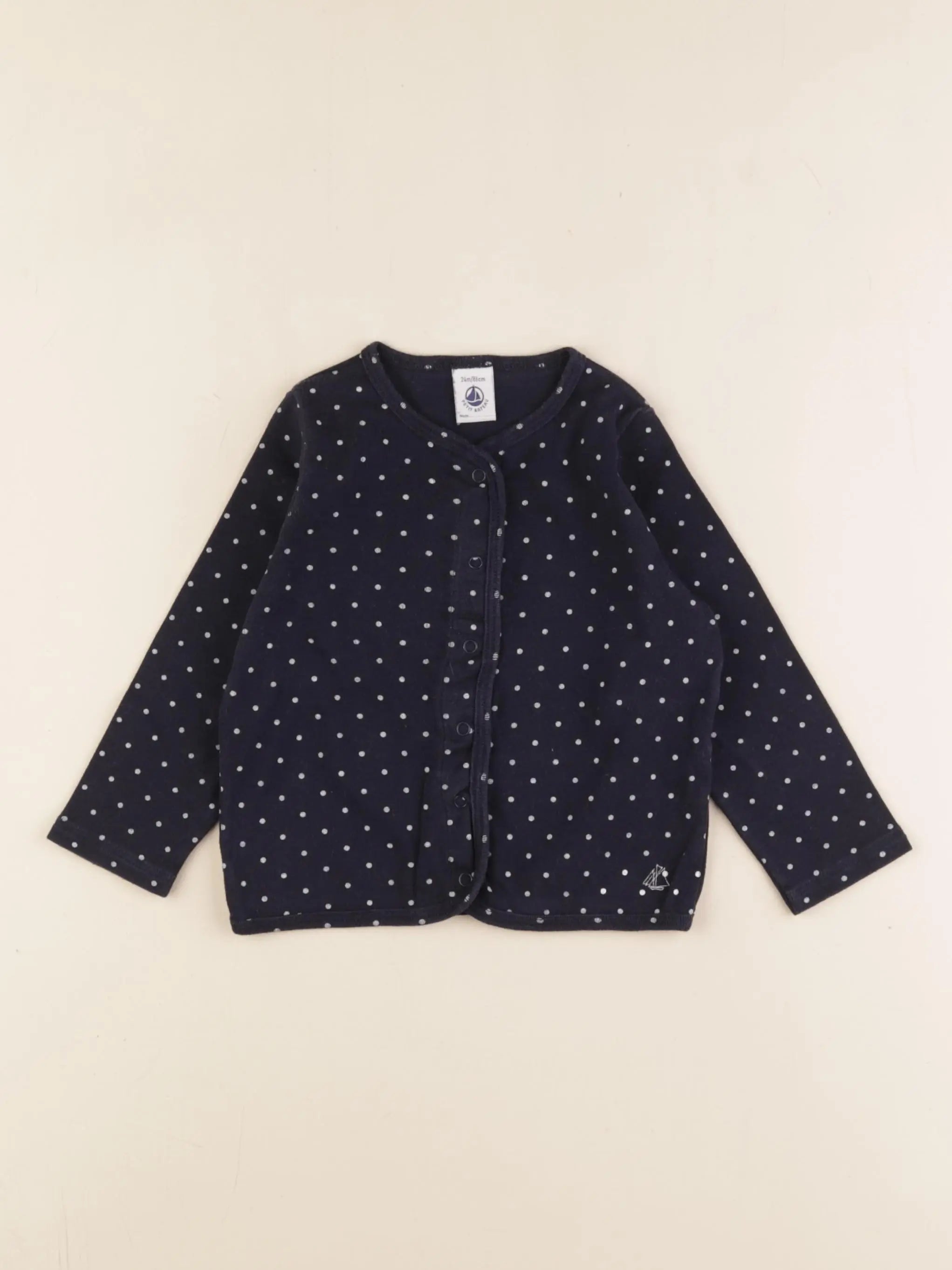 Petit Bateau - tee-shirt bleu - 24 mois