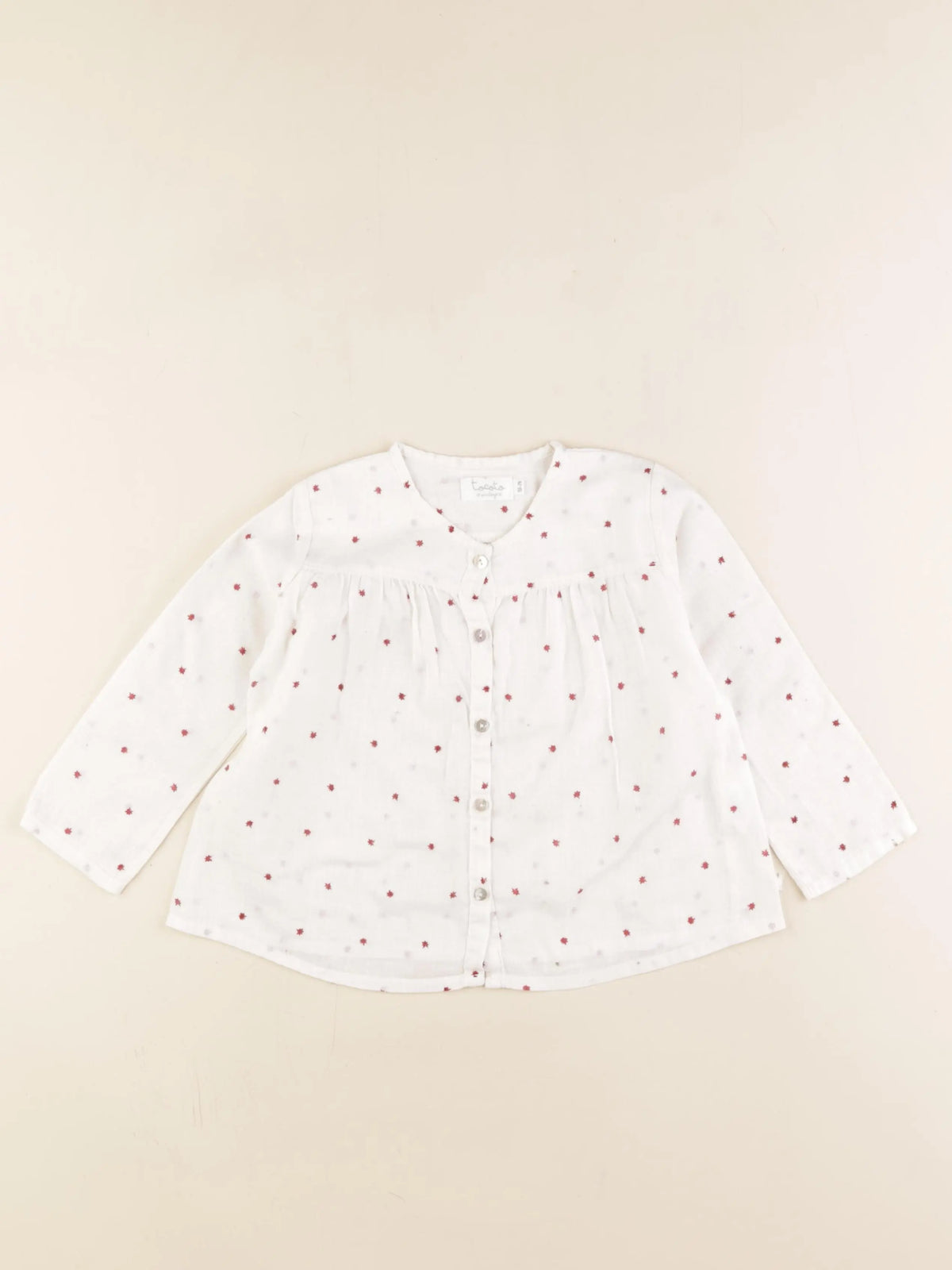 Tocoto vintage - blouse blanc - 18/24 mois