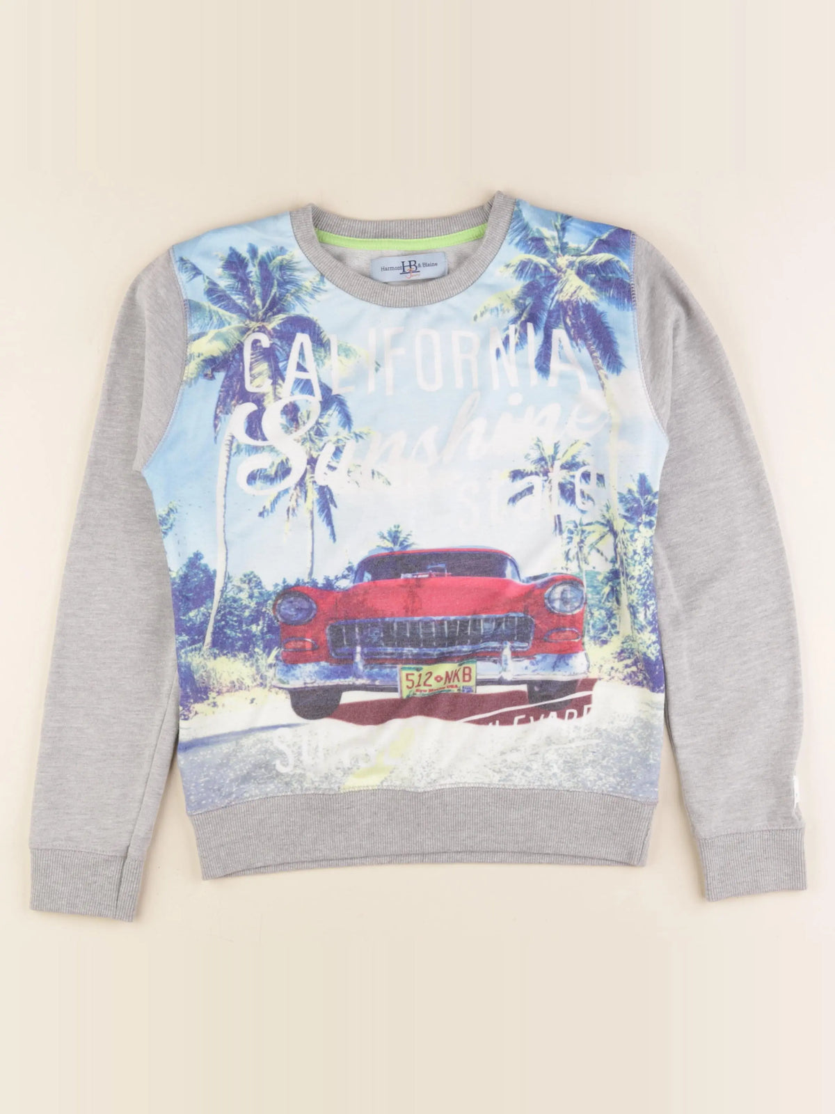Harmont & Blaine - sweat gris, bleu - 10/11 ans
