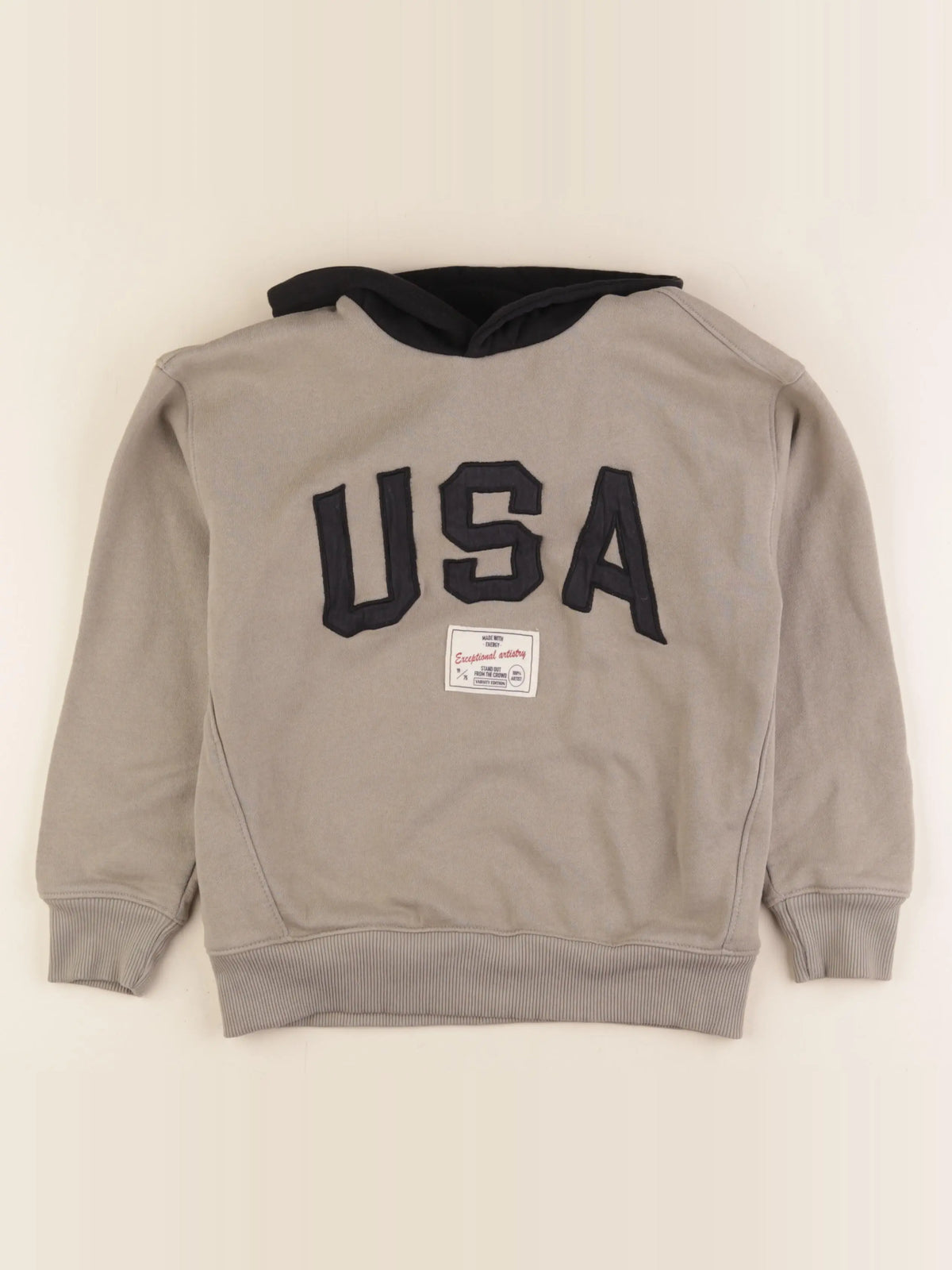 Zara - sweat noir, marron - 8/9 ans