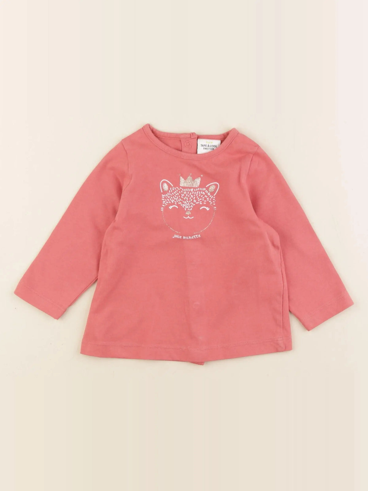 Tape à l'oeil - tee-shirt rose - 9 mois