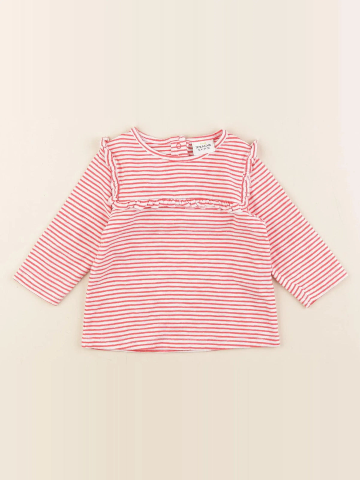 Tape à l'oeil - tee-shirt rouge - 12 mois