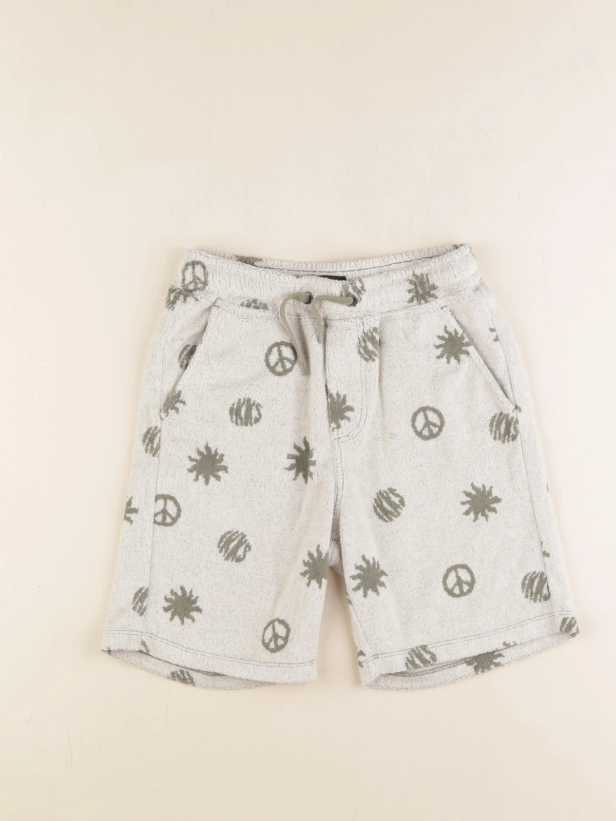 IKKS - short beige, vert - 10 ans
