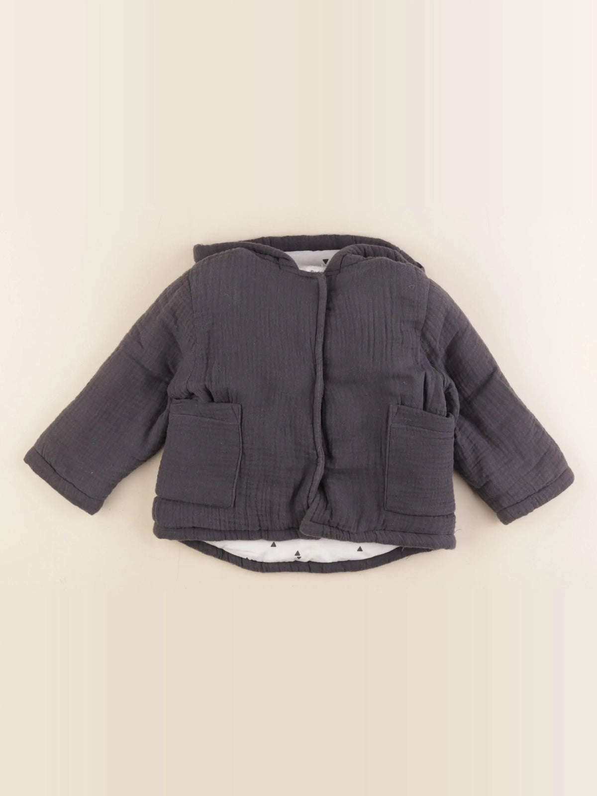 La Redoute - veste doublé gris - 18 mois