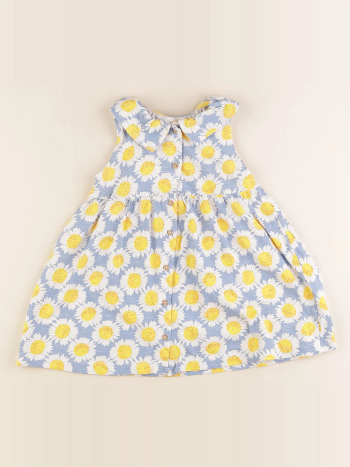 Boutchou - robe bleu, jaune - 24 mois