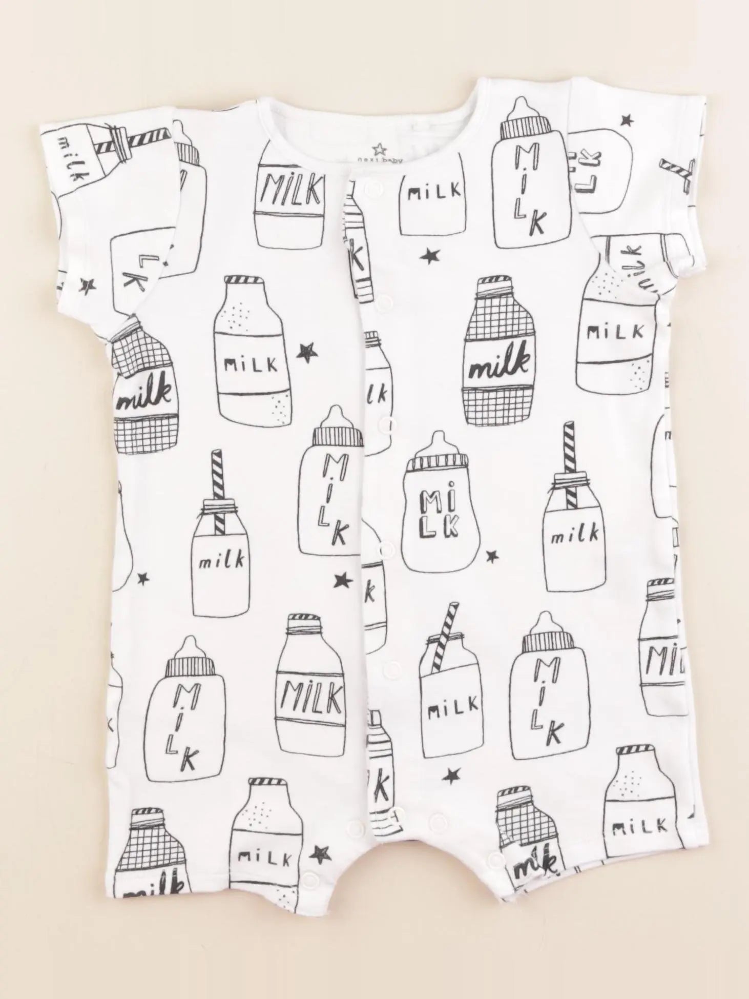 Next - combinaison noir, blanc - 9/12 mois