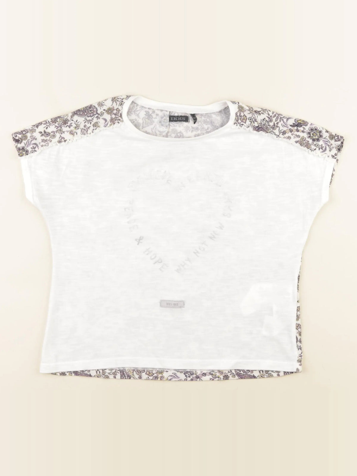 IKKS - tee-shirt imprimé au dos blanc - 8 ans