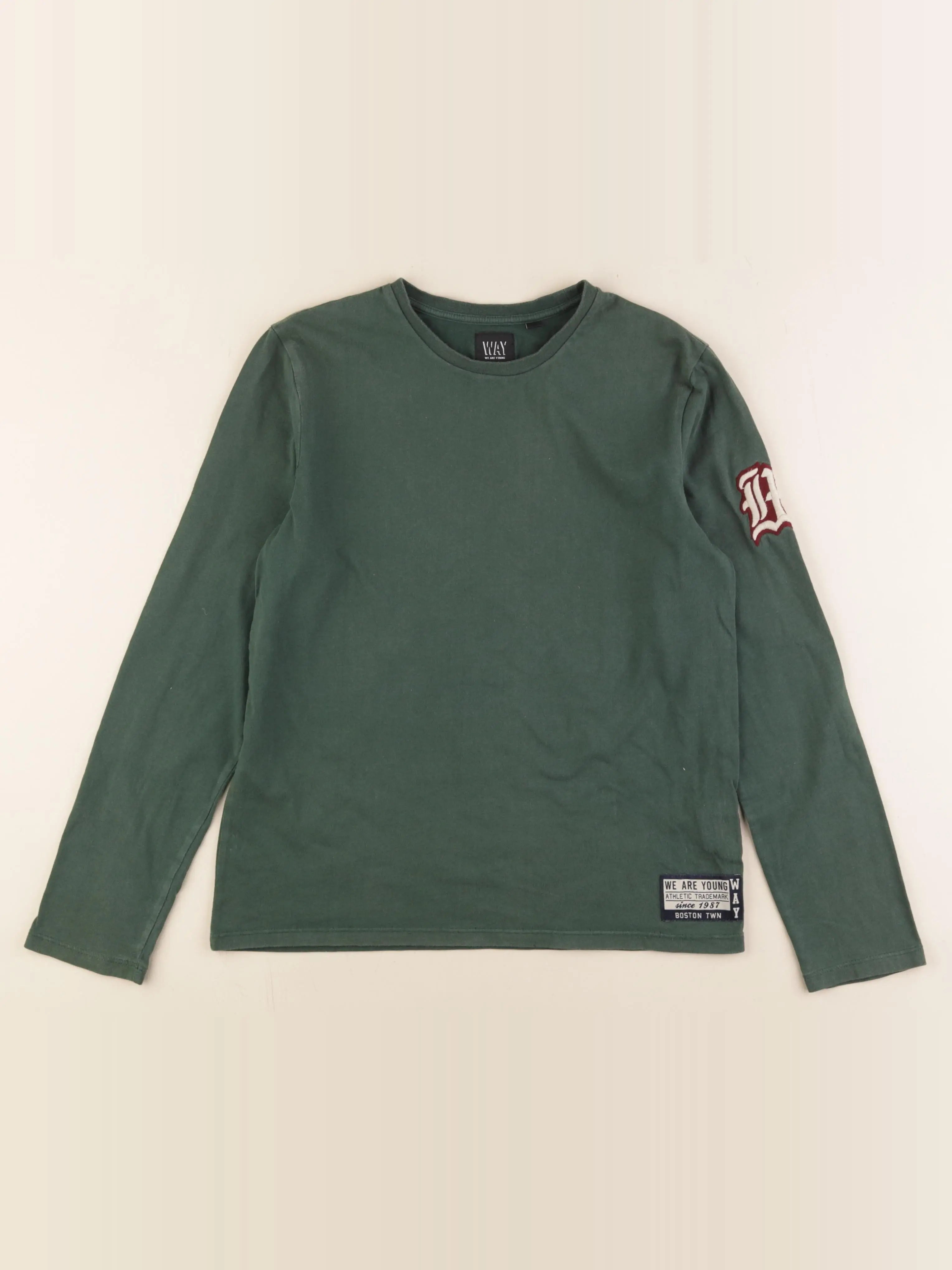 IKKS - tee-shirt imprimé au dos vert - 12 ans