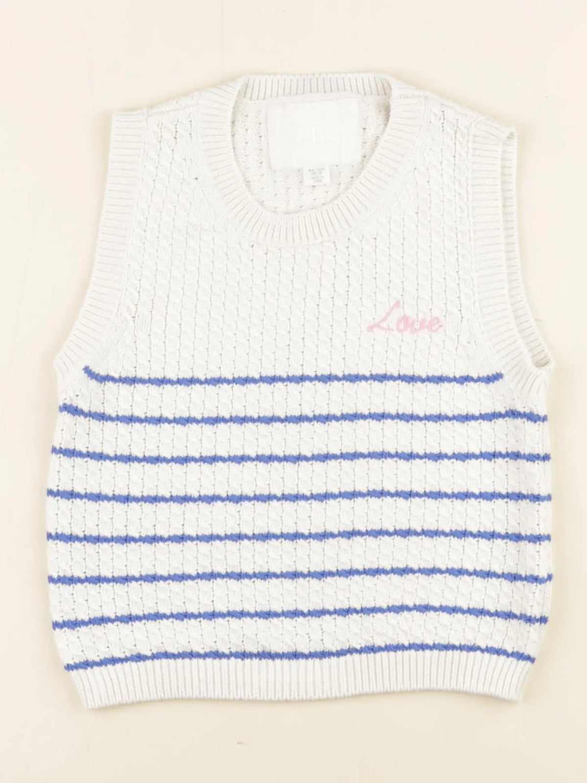 Zara - pull blanc - 8/9 ans