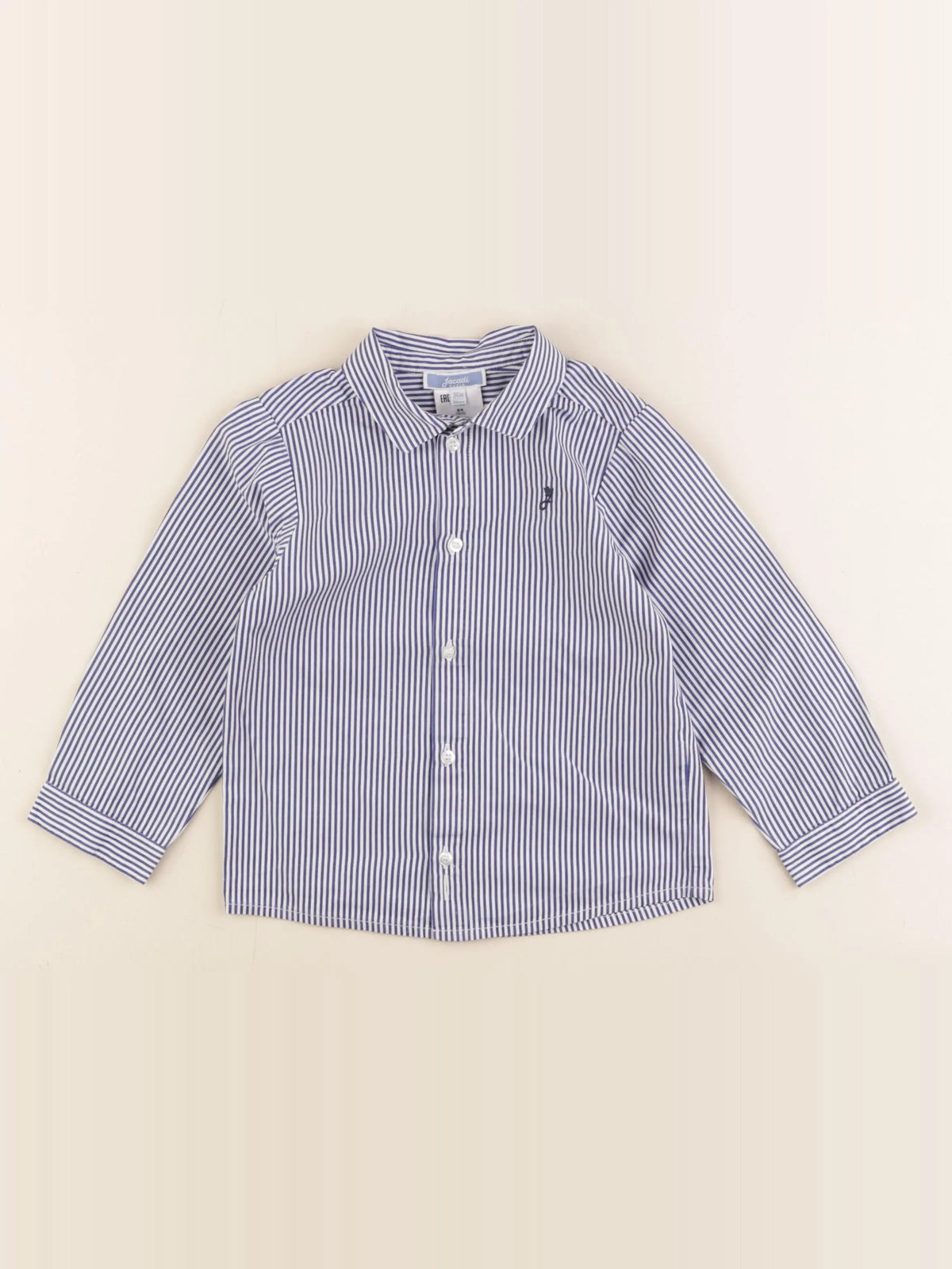 Jacadi - chemise blanc, bleu - 36 mois