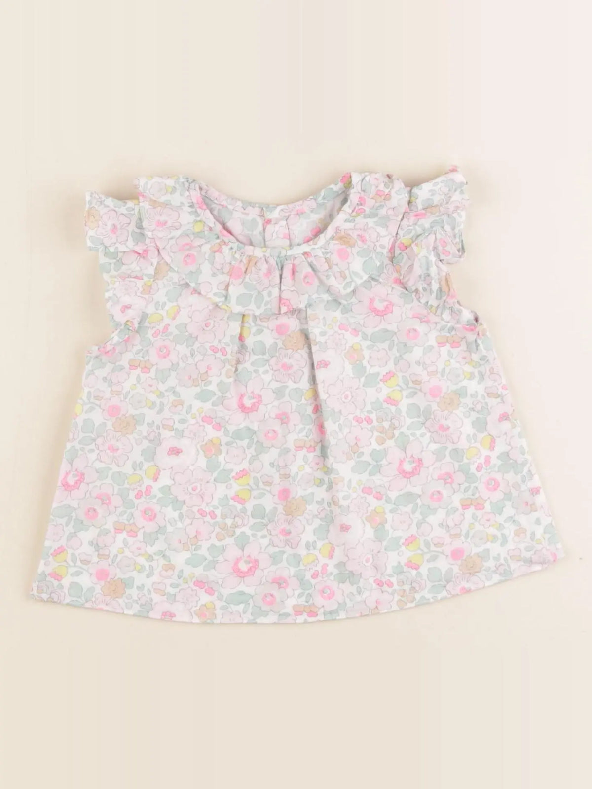 Jacadi - blouse liberty multicolore - 6 mois