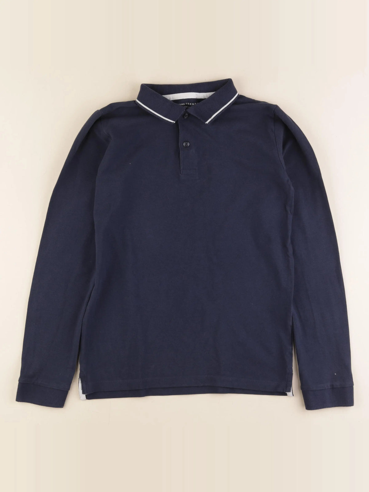 Monoprix - polo bleu - 12 ans