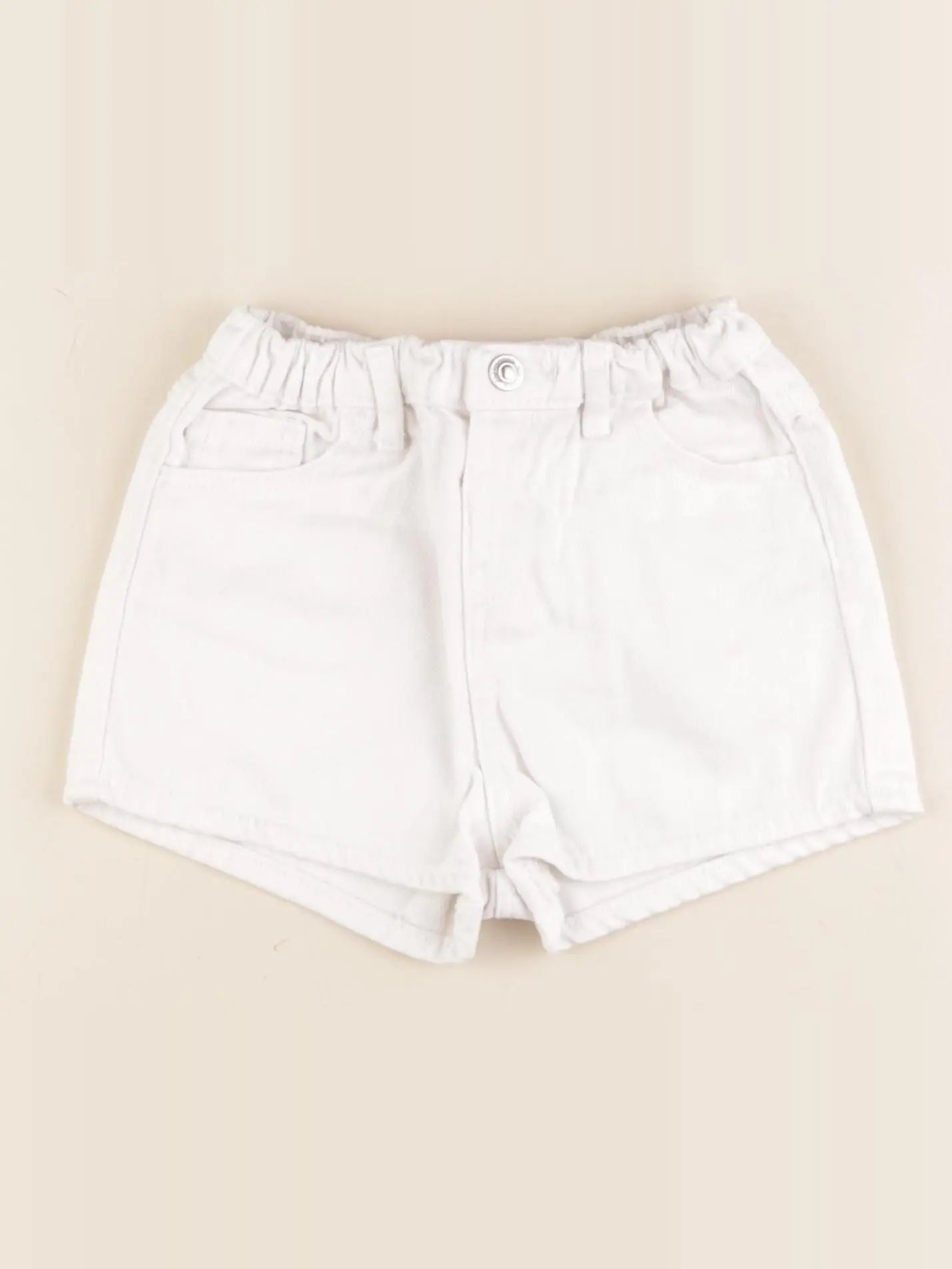 Zara - short blanc - 18/24 mois