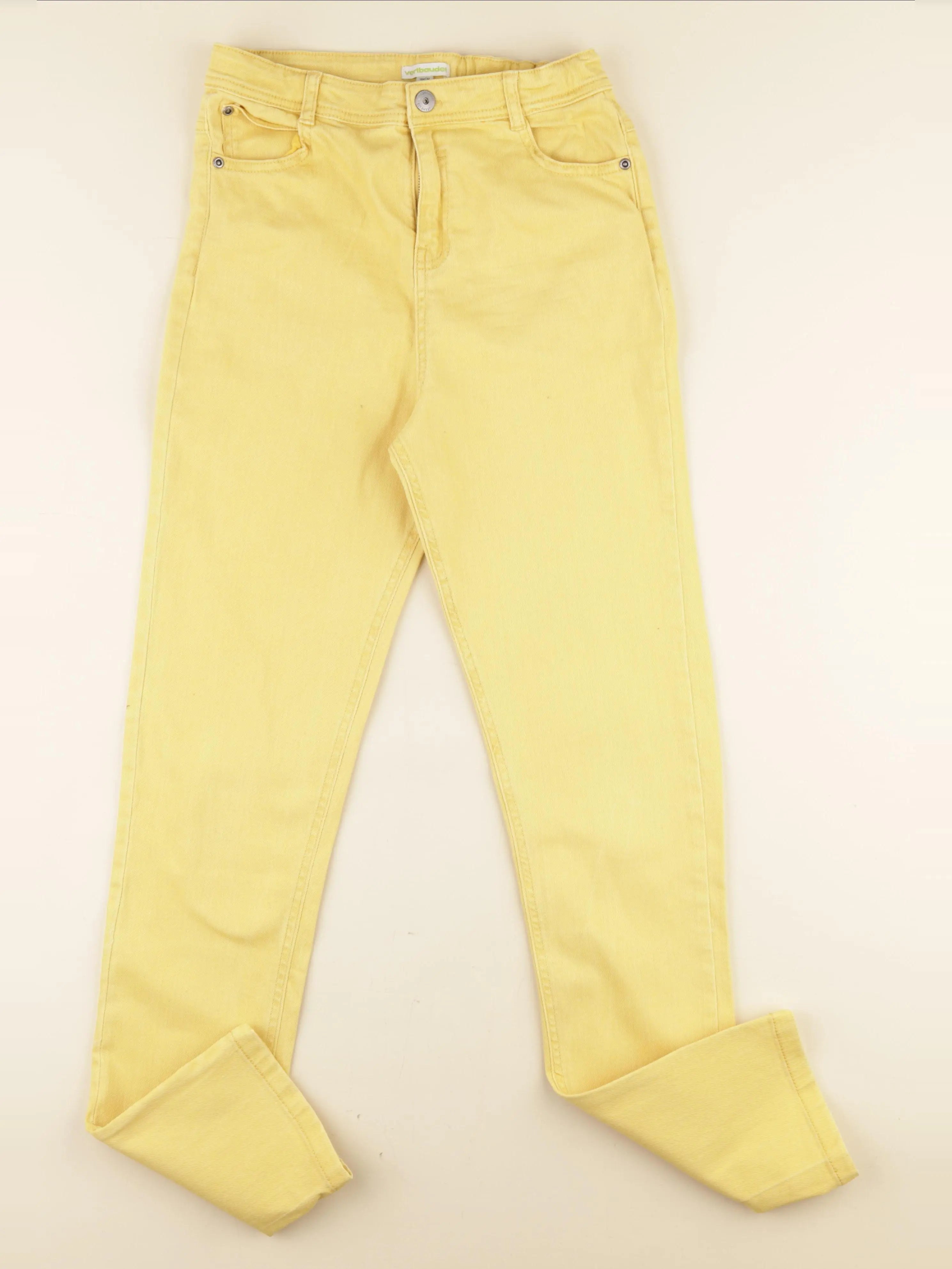 Vertbaudet - jean jaune - 13 ans