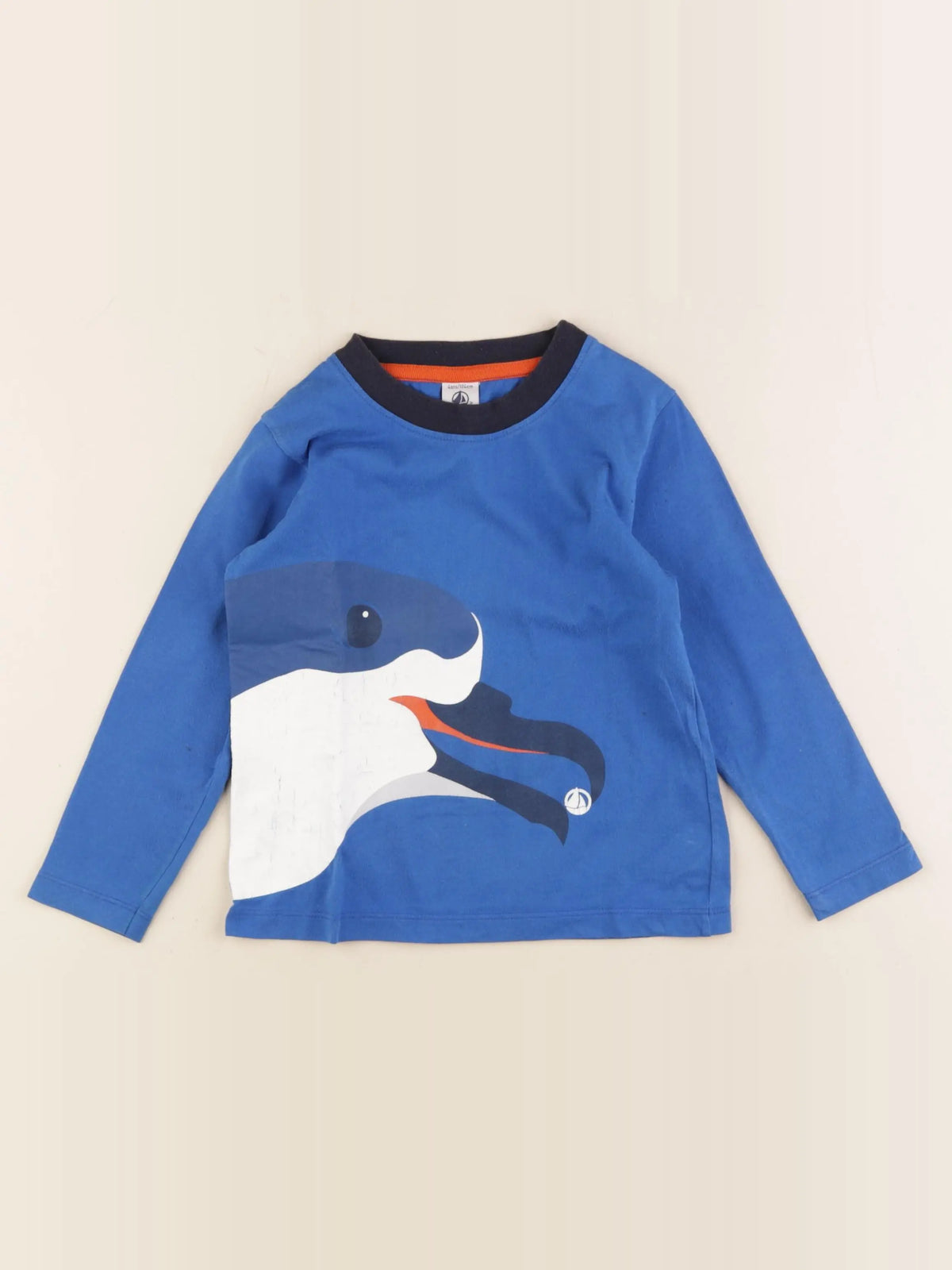 Petit Bateau - tee-shirt bleu - 4 ans