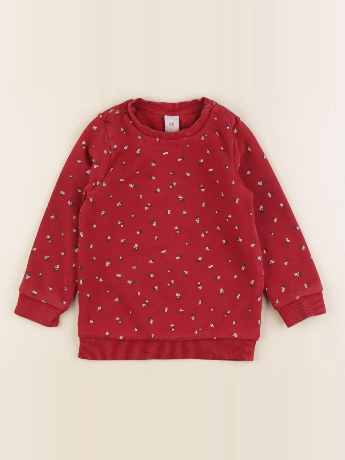 H&M - robe rouge - 18/24 mois